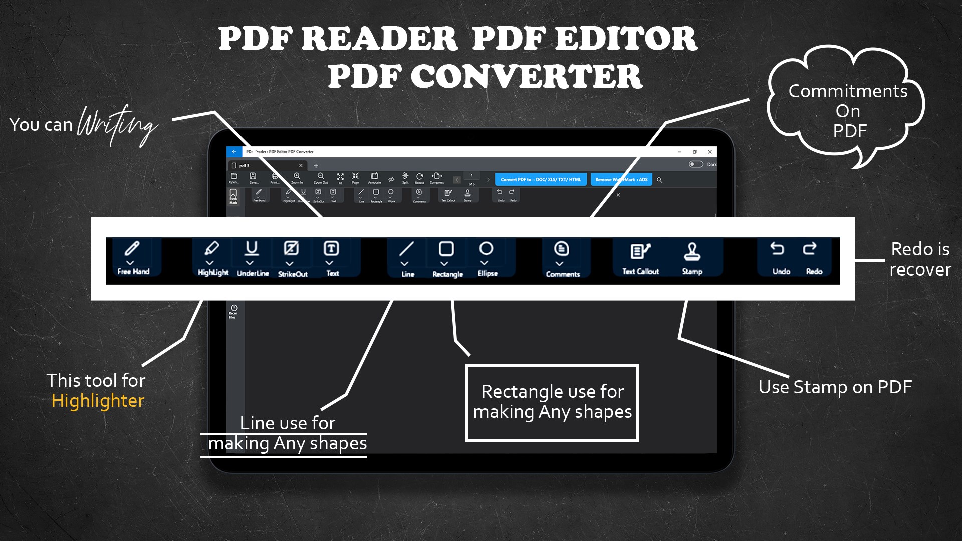 Captura de pantalla de PDF Editor: PDF Reader
