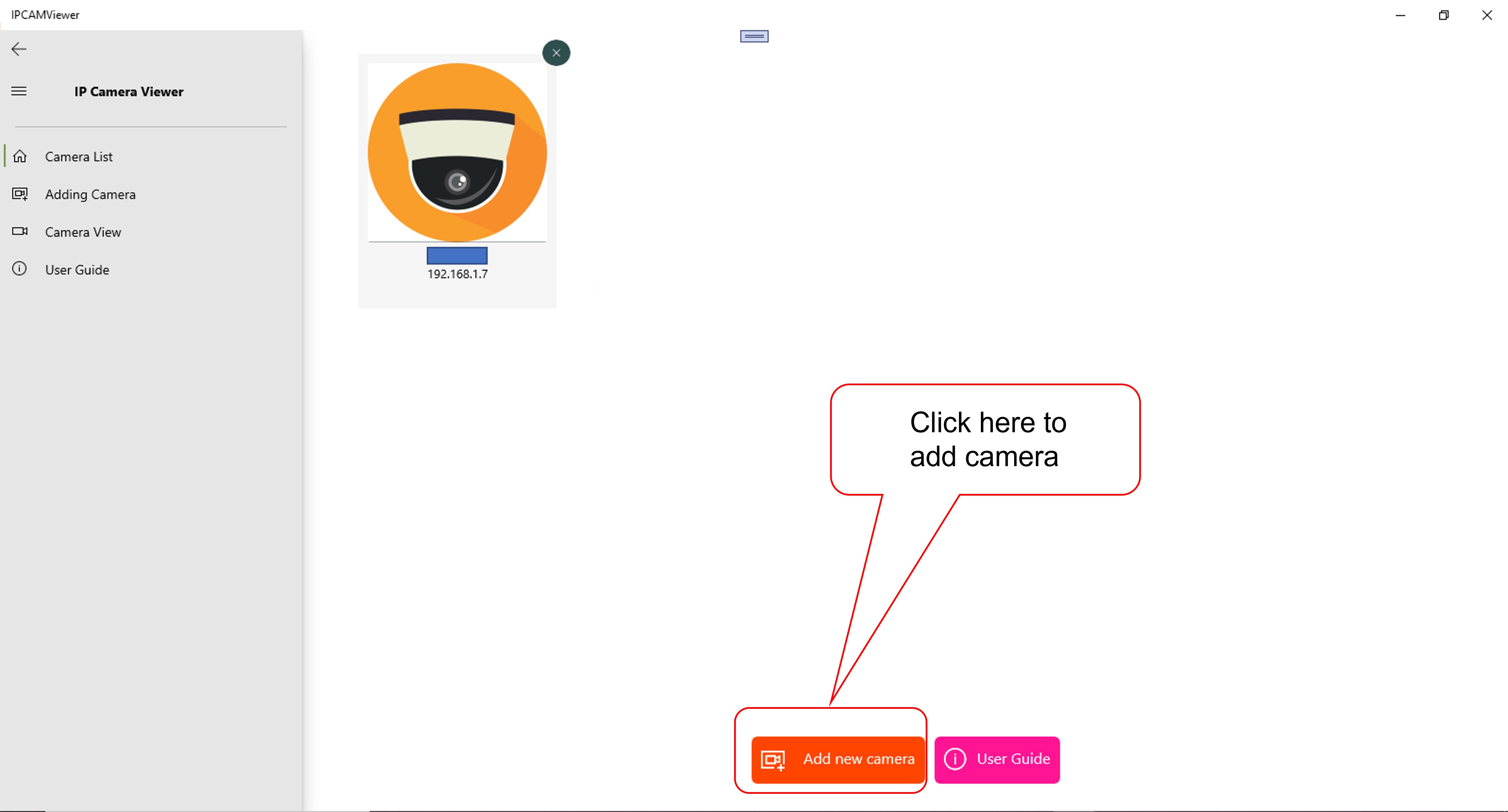 Stream IPCAM to PC Screenshot