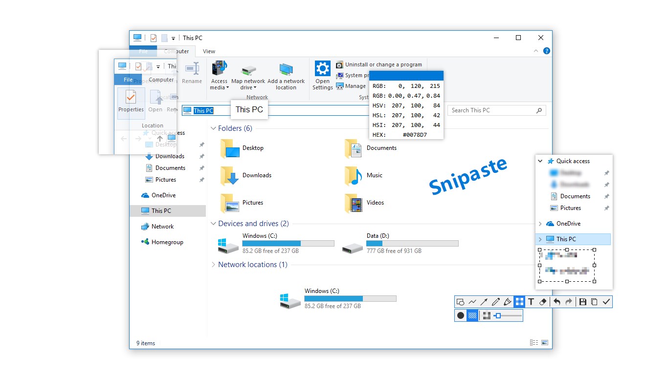 Captura de pantalla de Snipaste