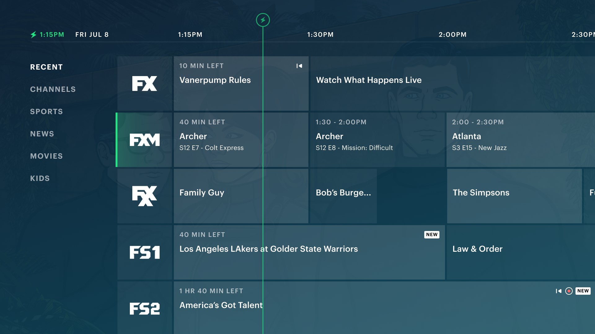 Hulu screenshot