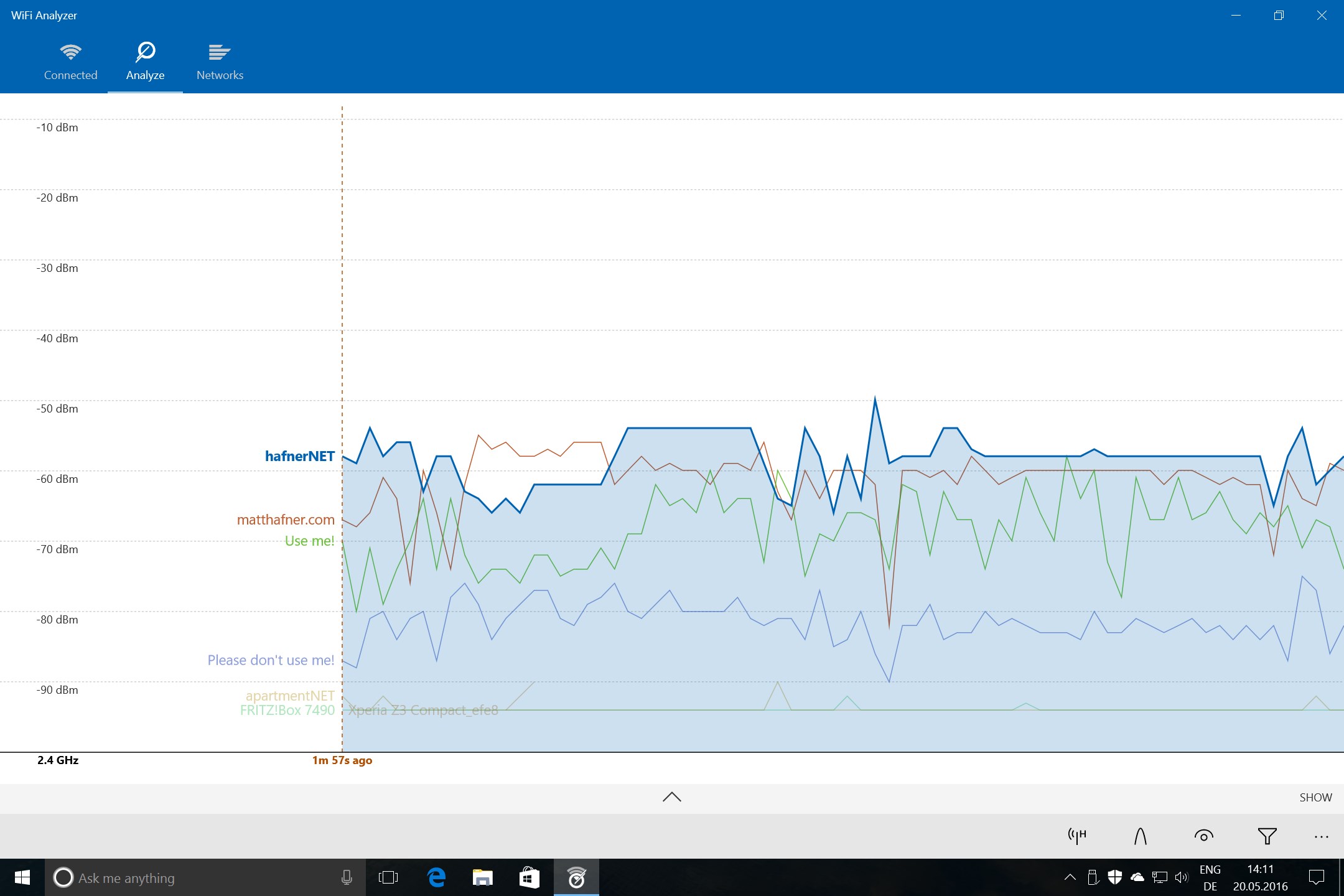 WiFi Analyzer screenshot
