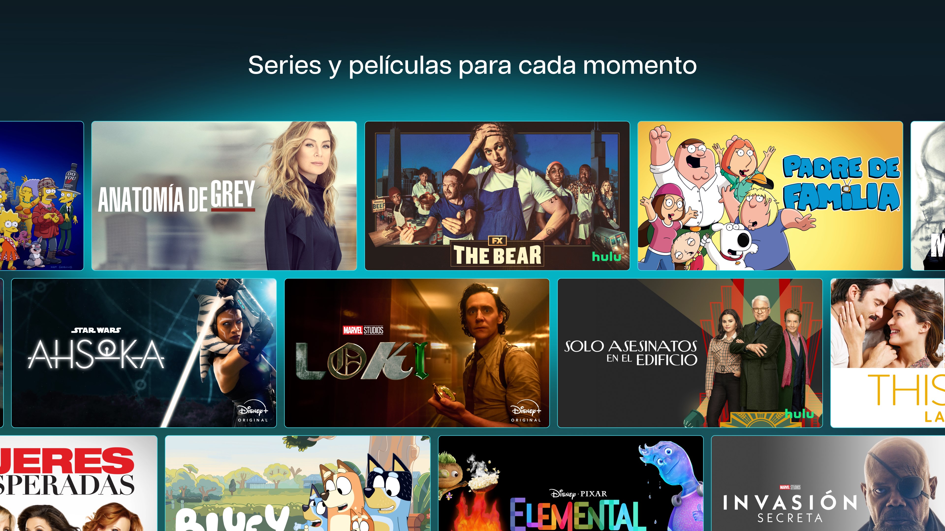 Captura de pantalla de Disney+