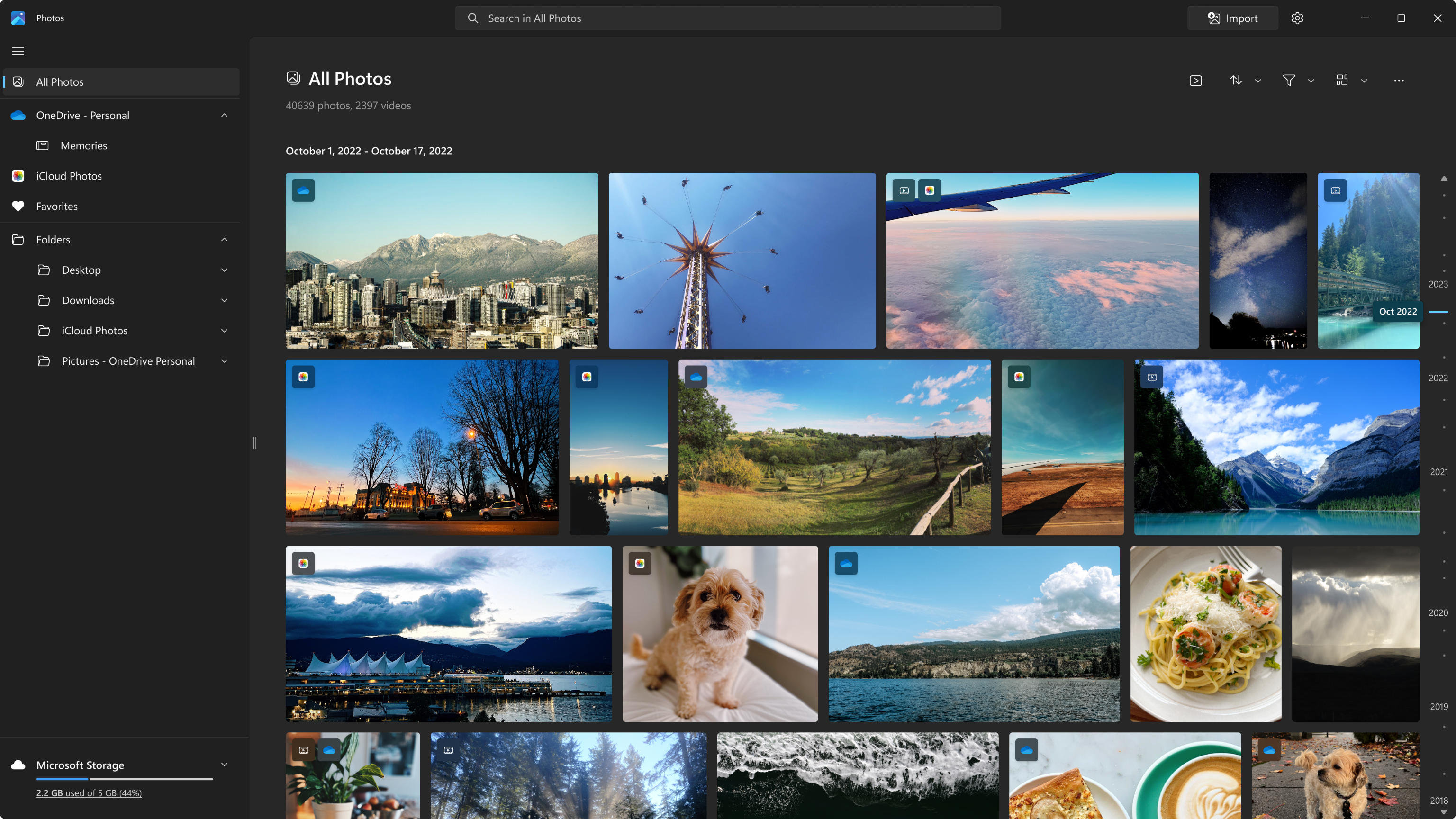 Microsoft Photos screenshot
