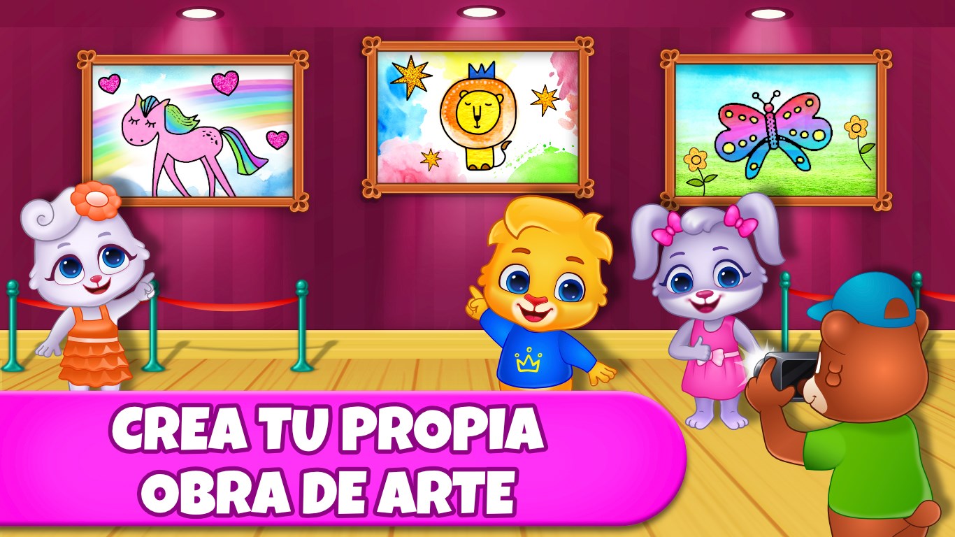 Captura de pantalla de Juegos de colorear: colores, pinturas y brillo