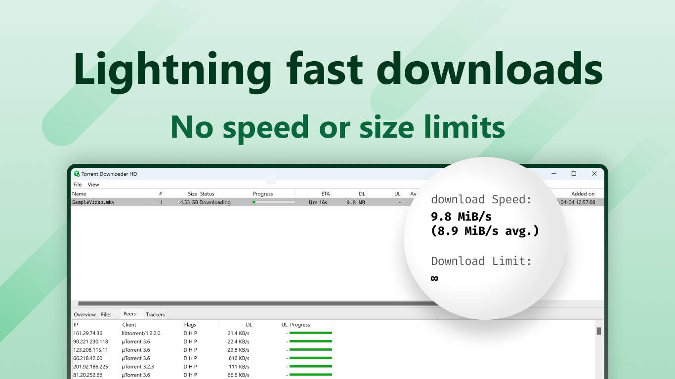 Torrent Downloader HD Screenshot