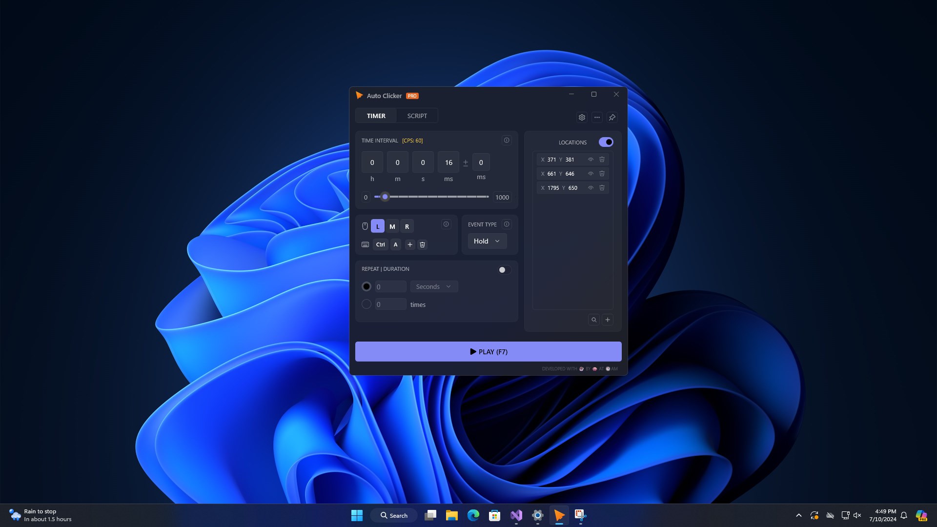 Click11 - Auto Clicker App Screenshot