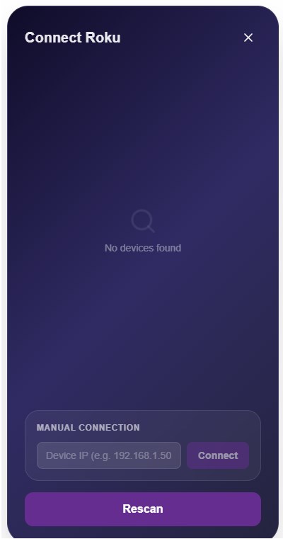 Captura de pantalla de QuickRemote for Roku