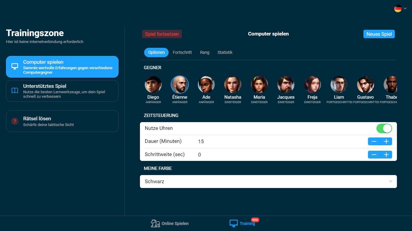 Online Schach Screenshot