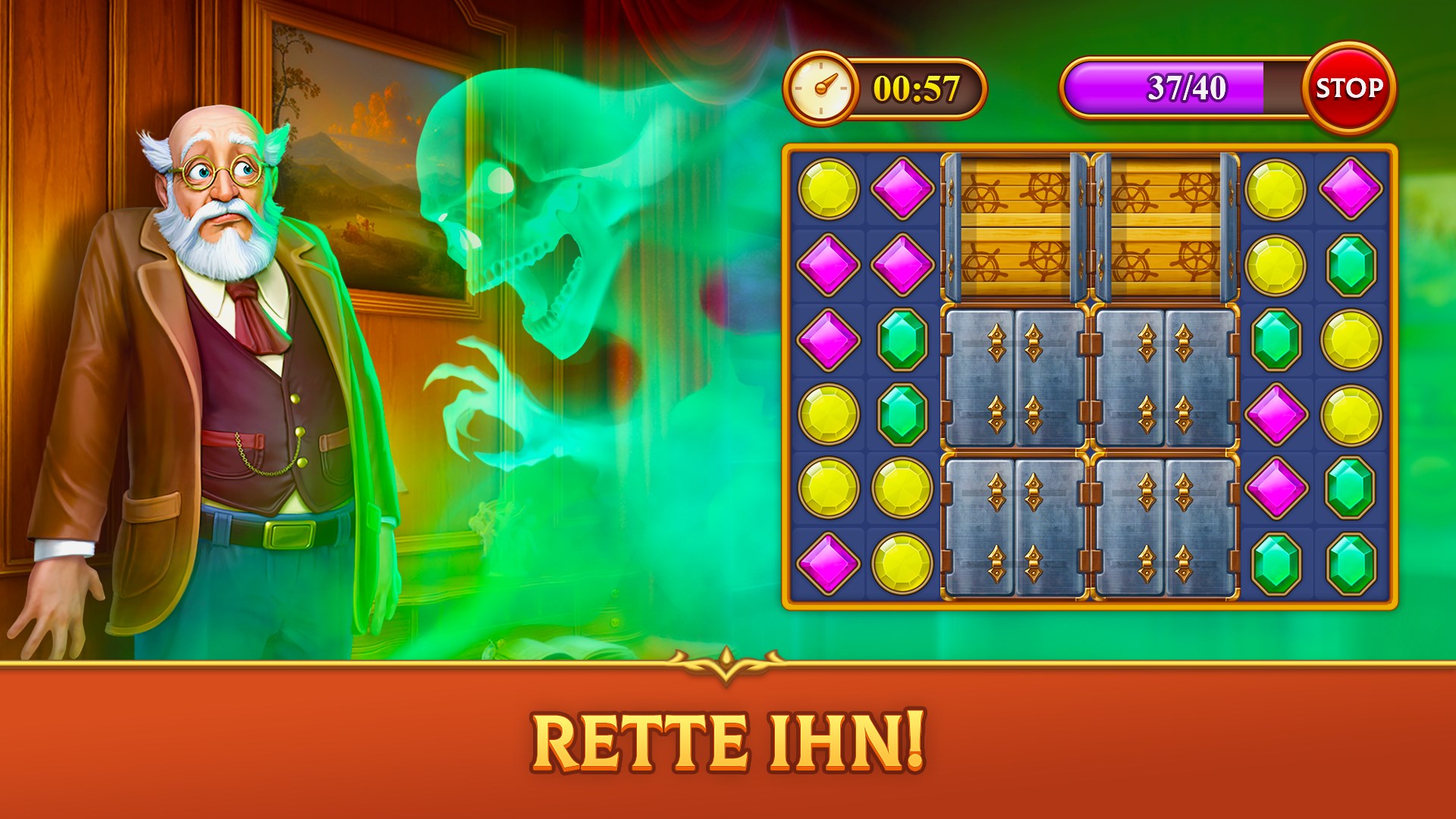 Uhrmacher - Match 3 (Drei Gewinnt Spiele) Screenshot