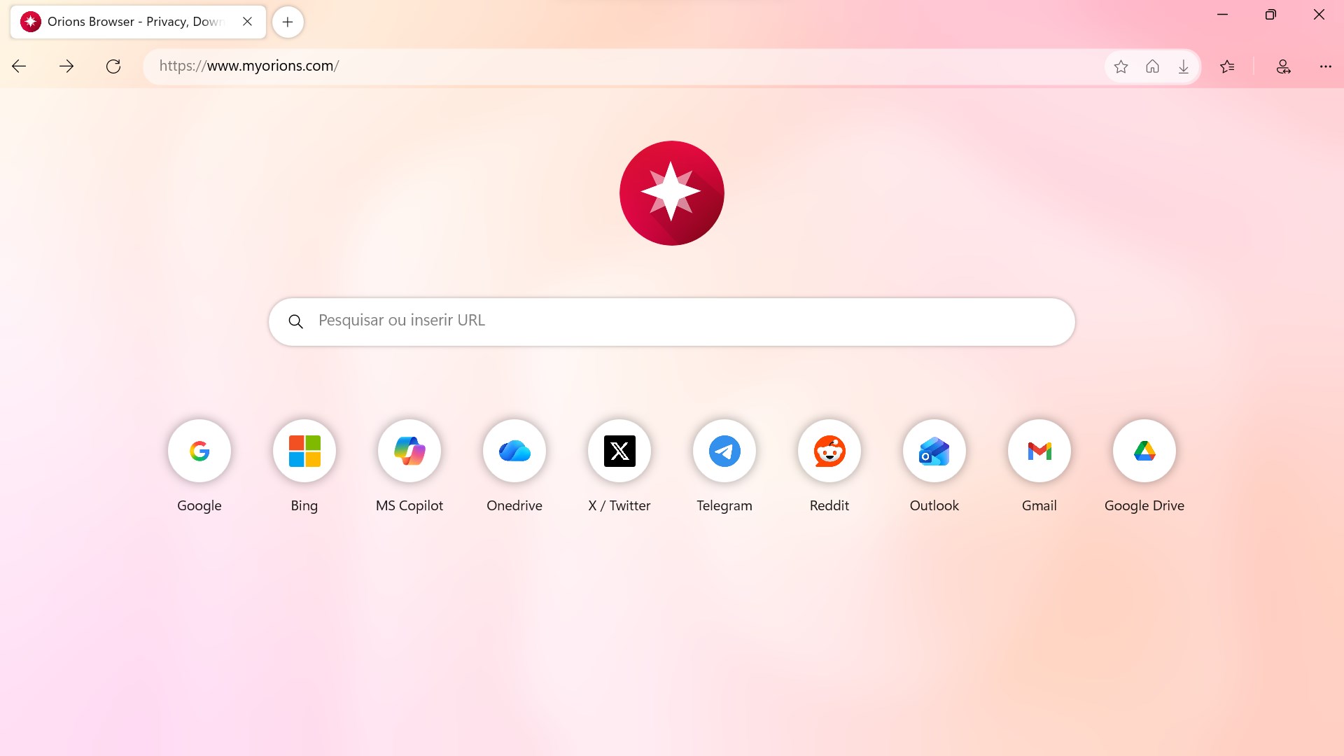Orions Browser Screenshot