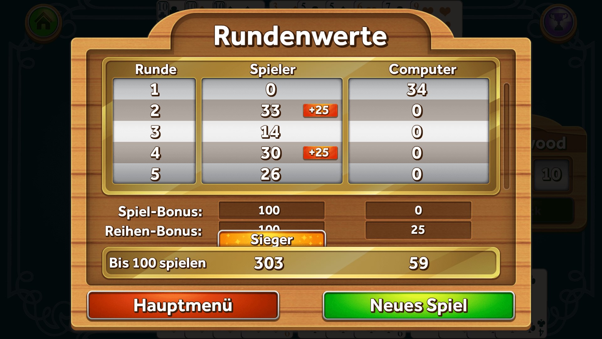 Gin Rommé Screenshot
