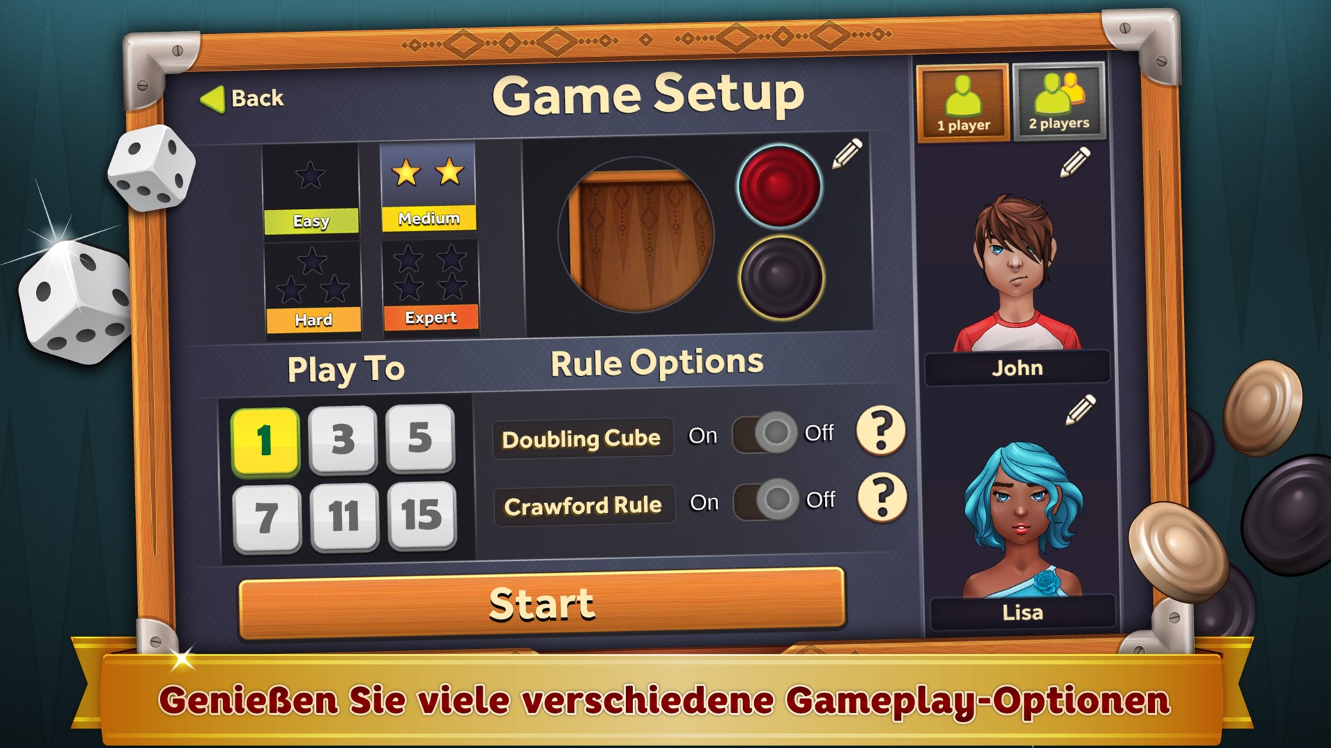 Backgammon Deluxe Screenshot