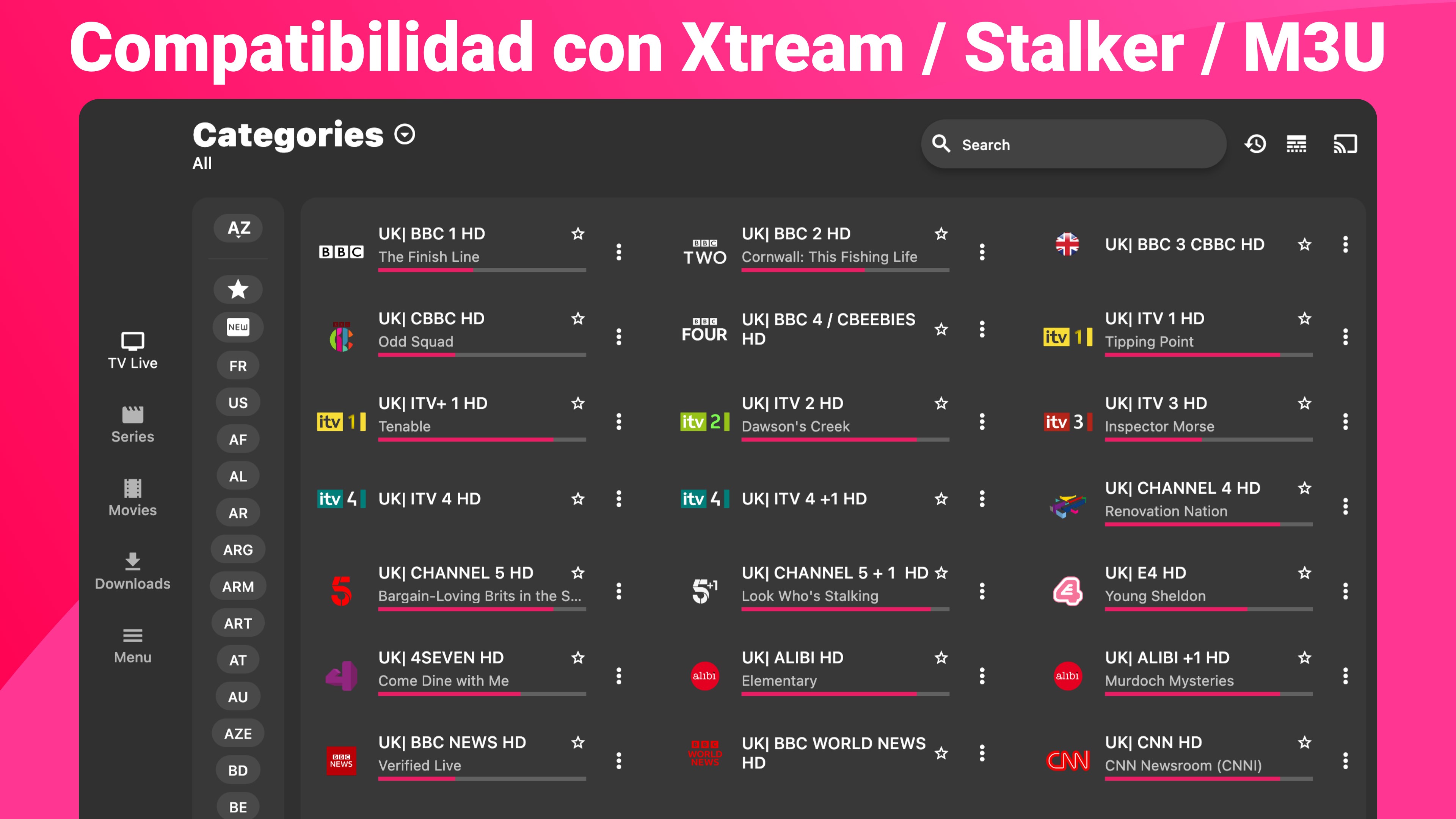 Captura de pantalla de IPTV Smarters Expert - PREMIUM