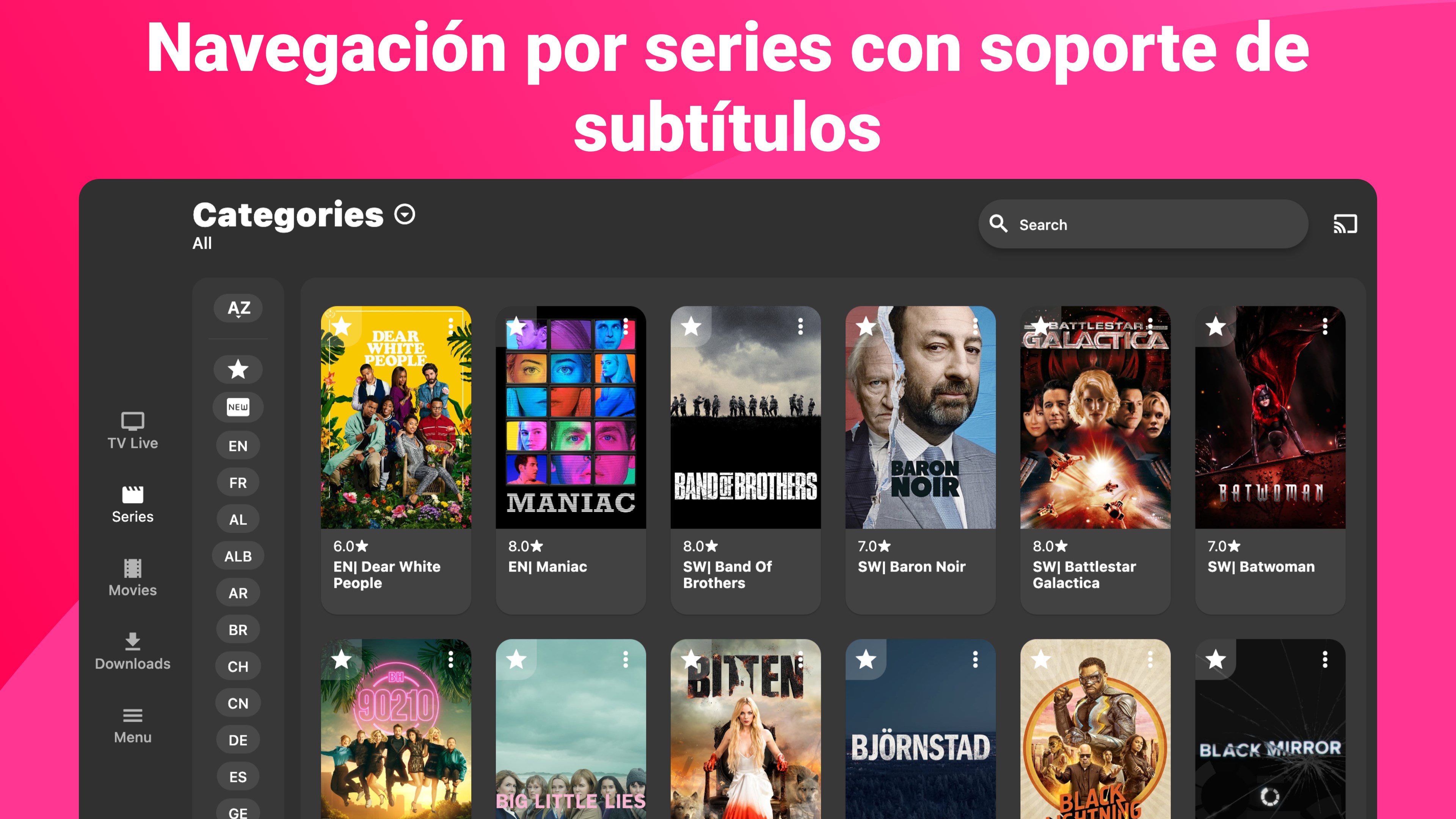 Captura de pantalla de IPTV Smarters Expert - PREMIUM