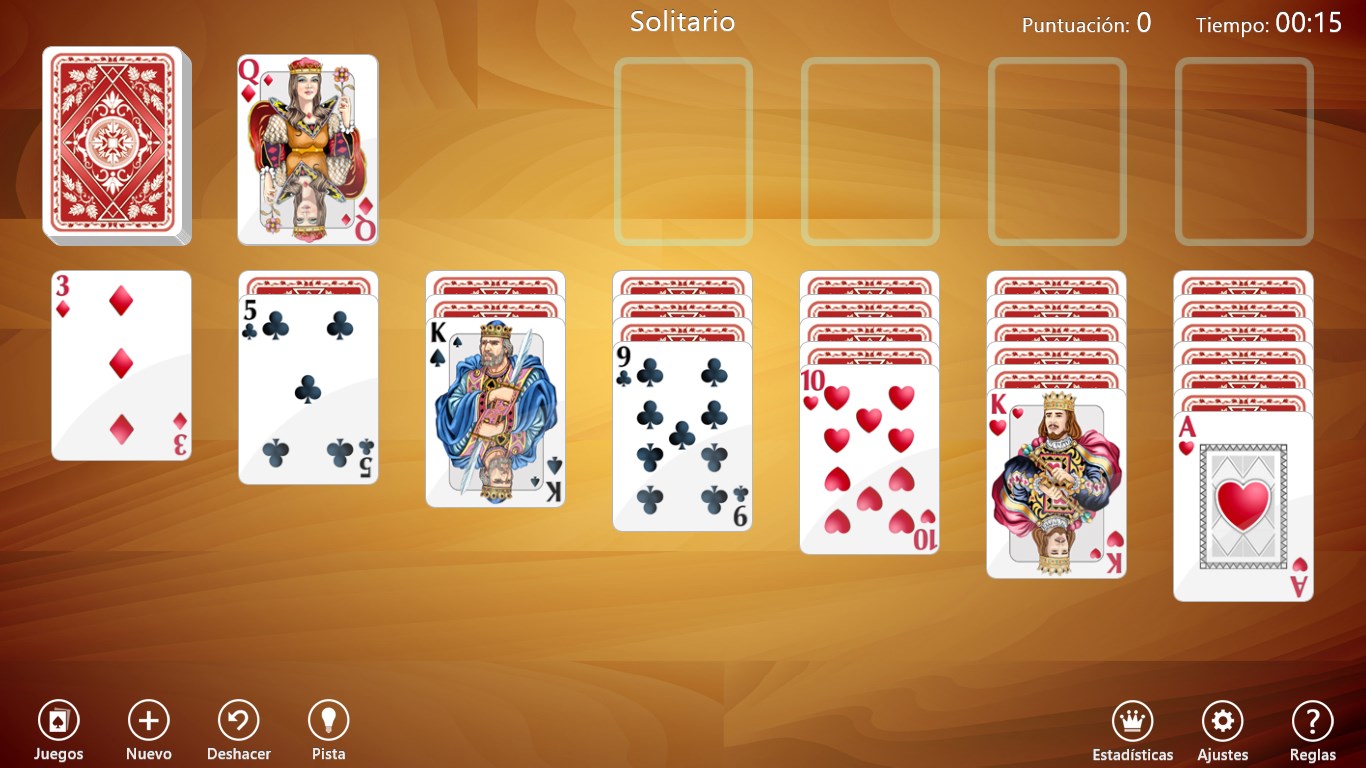 Captura de pantalla de Solitarios Cartas