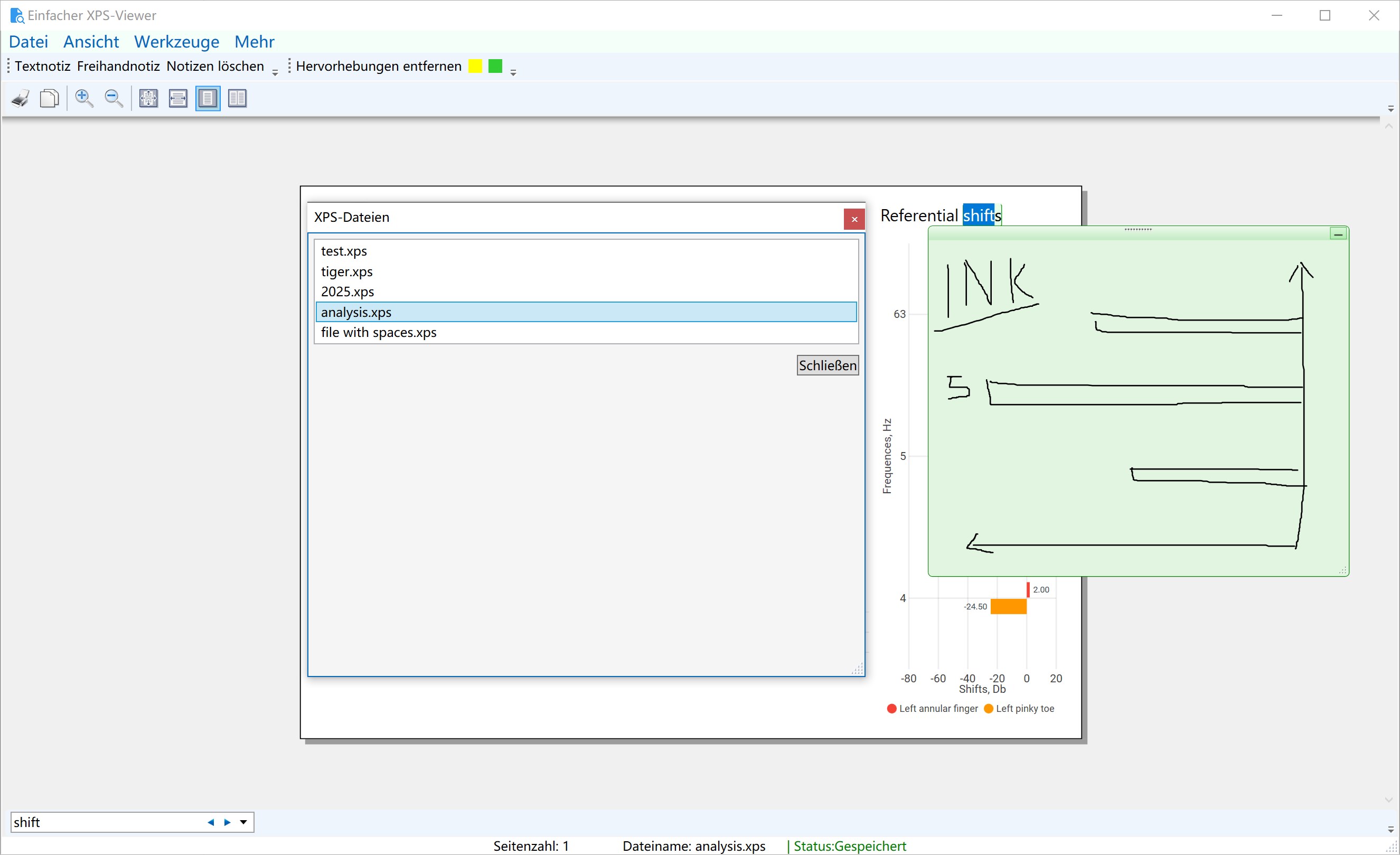 Simple XPS Viewer-Dokument lesen und schreiben Screenshot