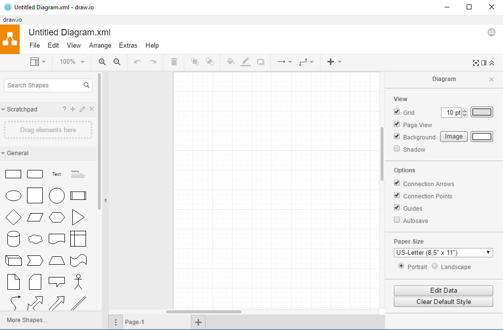 draw.io Diagrams screenshot