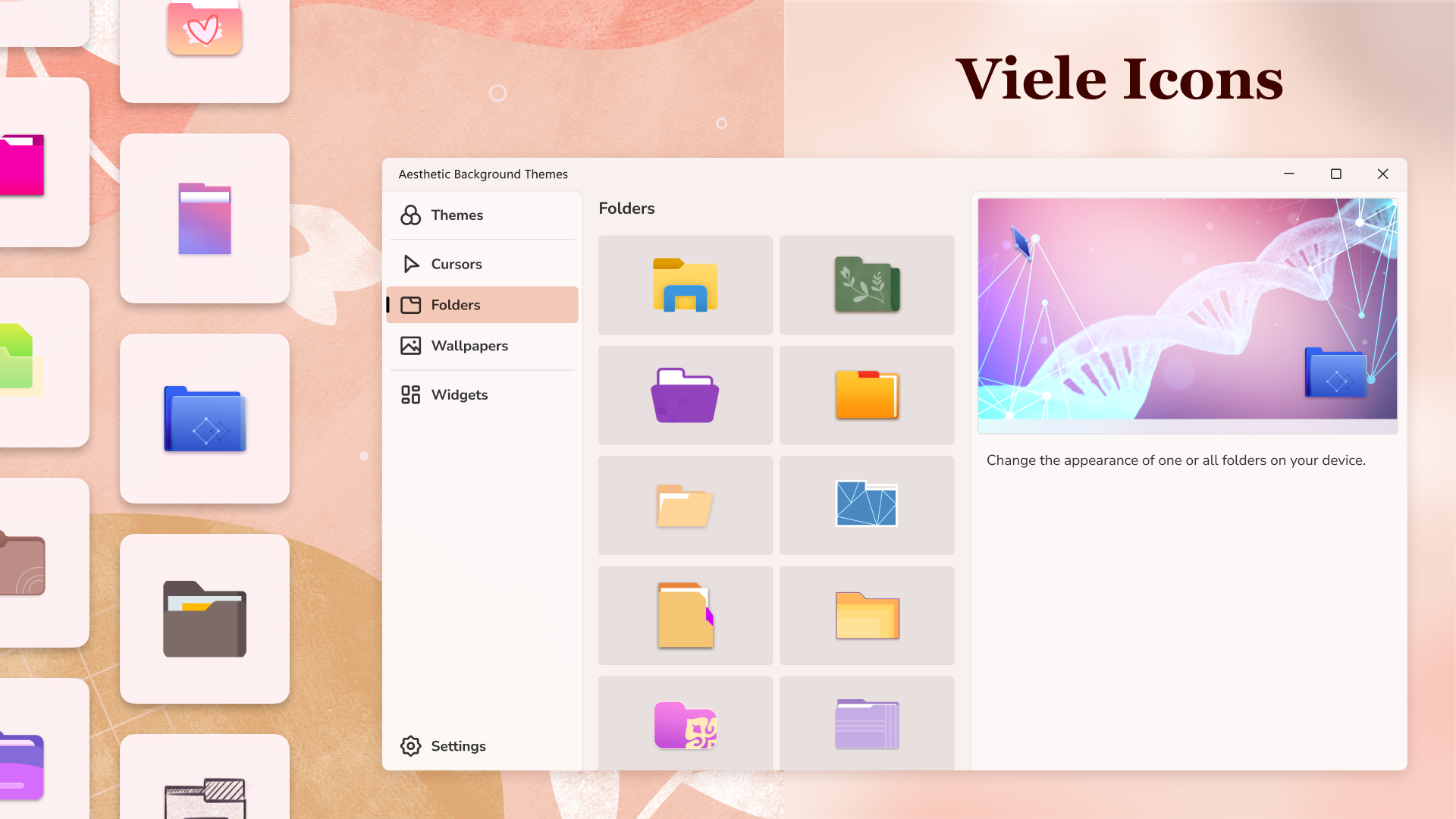 Desktop Anpassung - Widgets & Themen Screenshot
