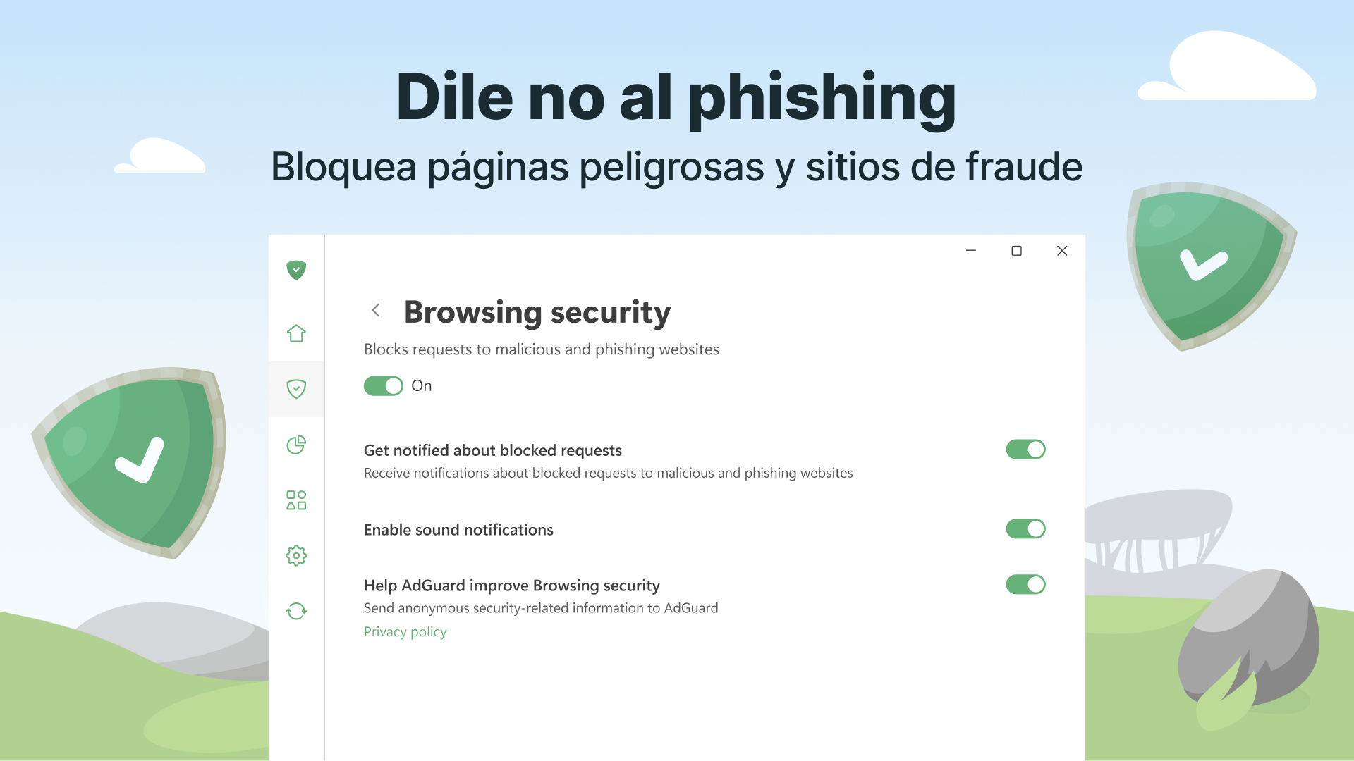 Captura de pantalla de AdGuard for Windows