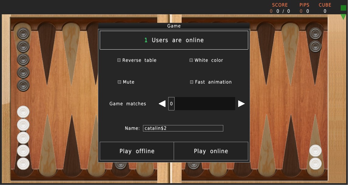 Captura de pantalla de Backgammon Reloaded