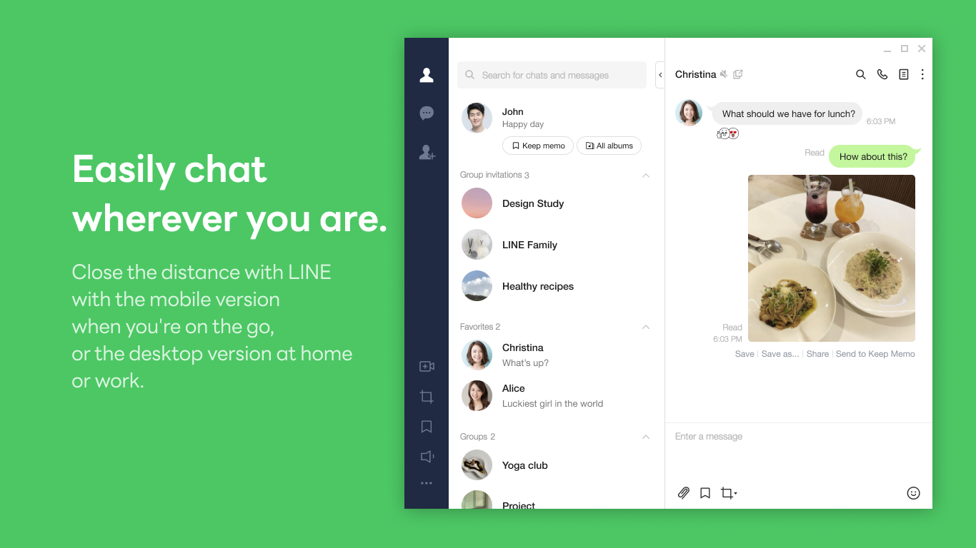 LINE Desktop screenshot