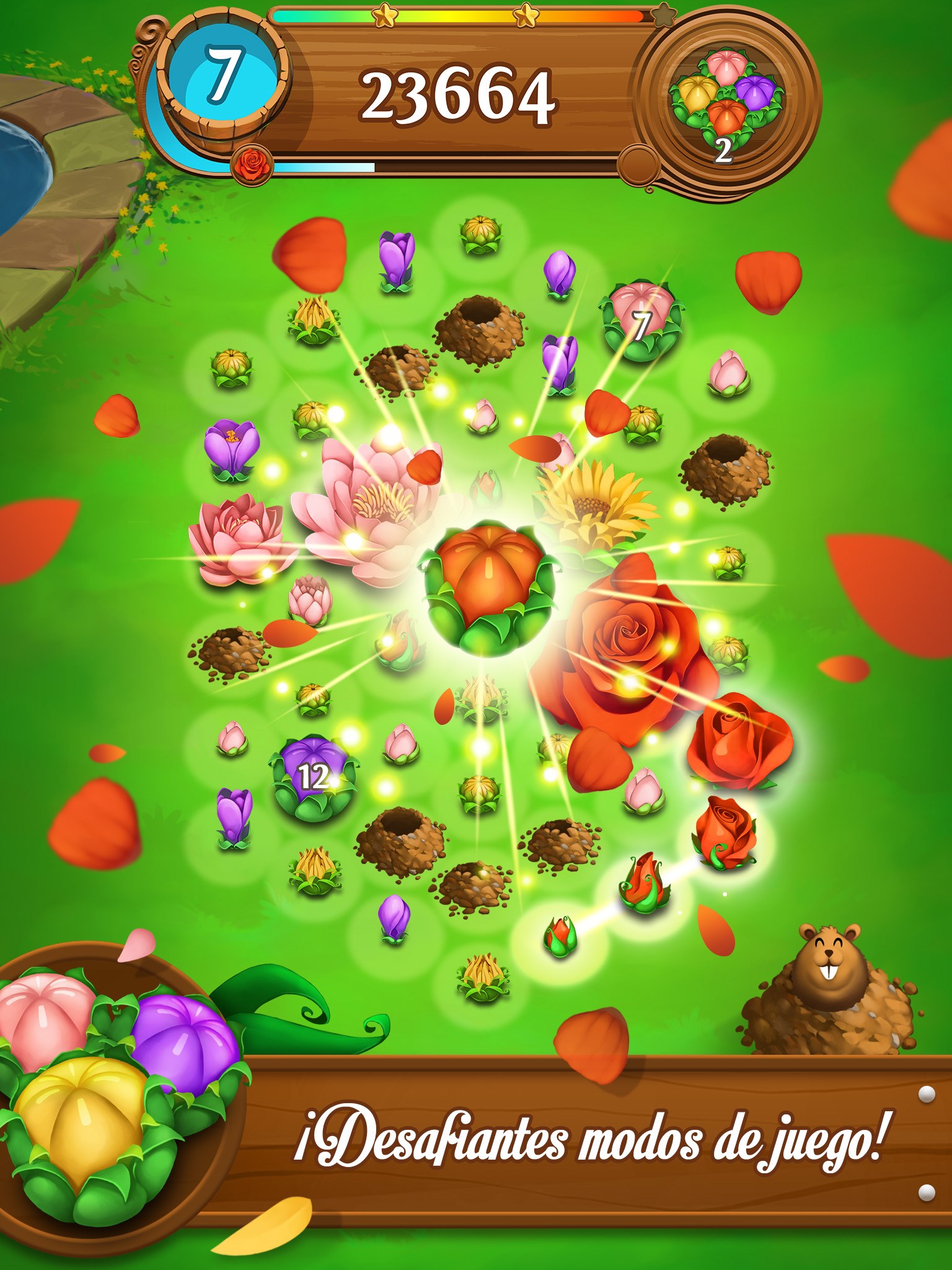 Captura de pantalla de Blossom Blast Saga