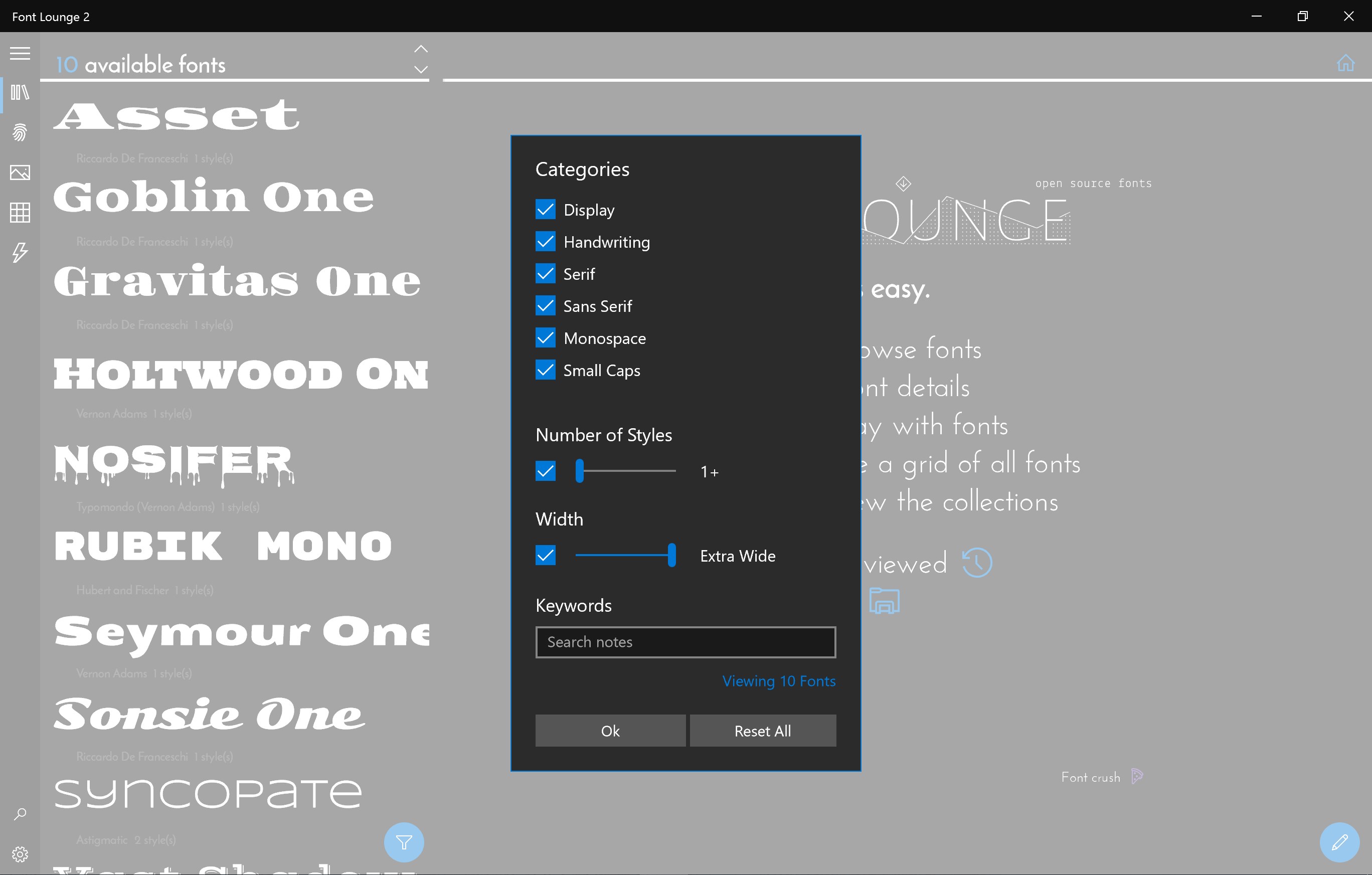 Font Lounge screenshot