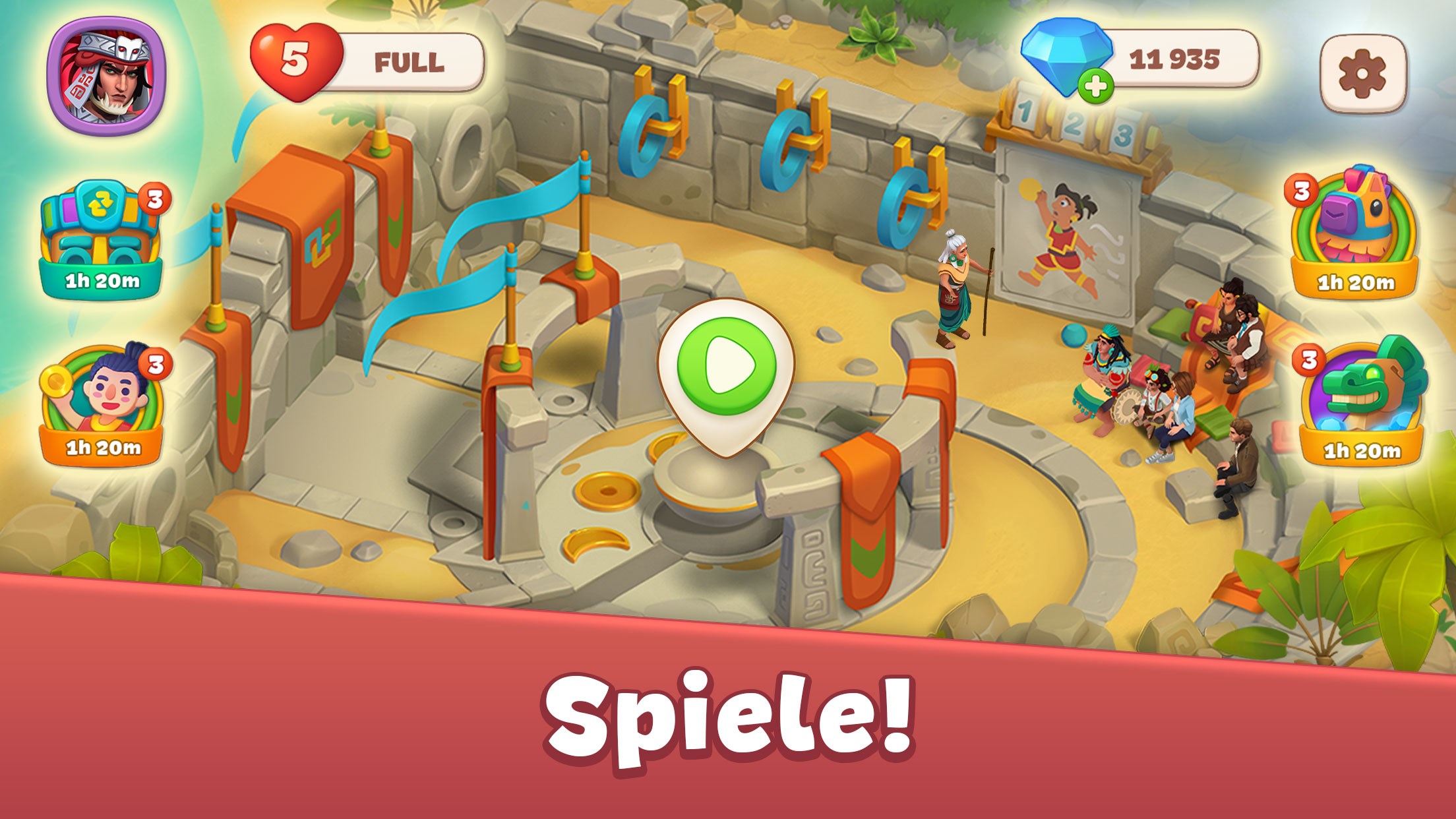 Cradle of Maya: Match-3-Abenteuer Screenshot