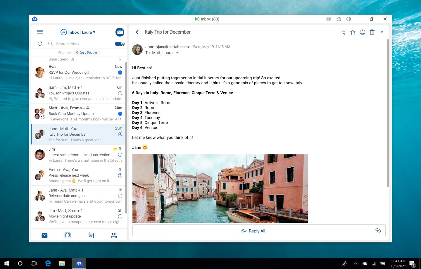 Captura de pantalla de Blue Mail - Email & Calendar