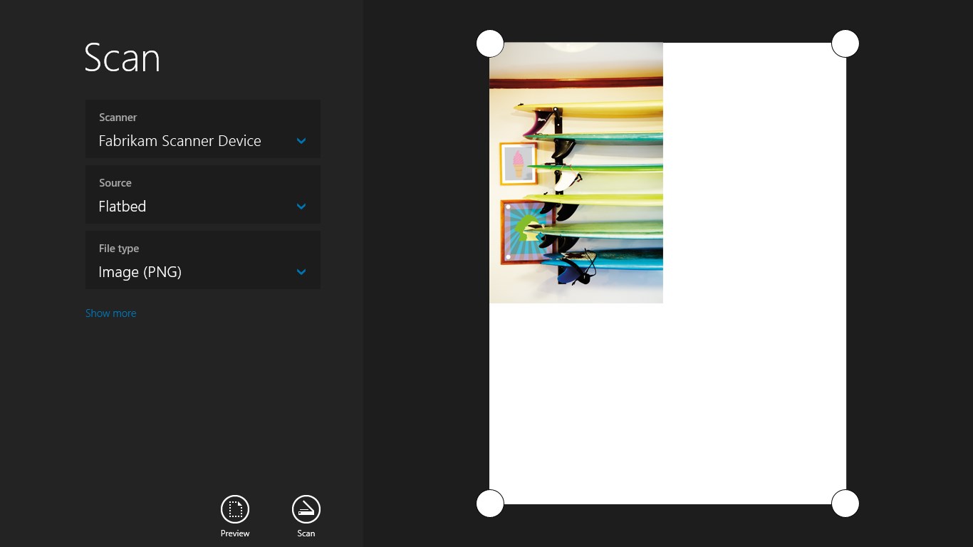 Windows Scan screenshot