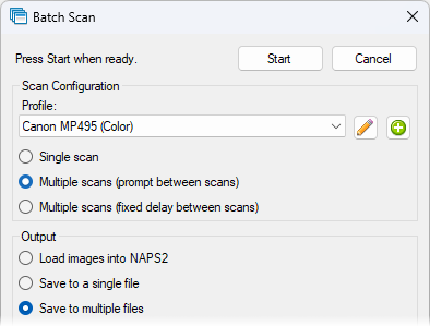 NAPS2 - Not Another PDF Scanner Screenshot