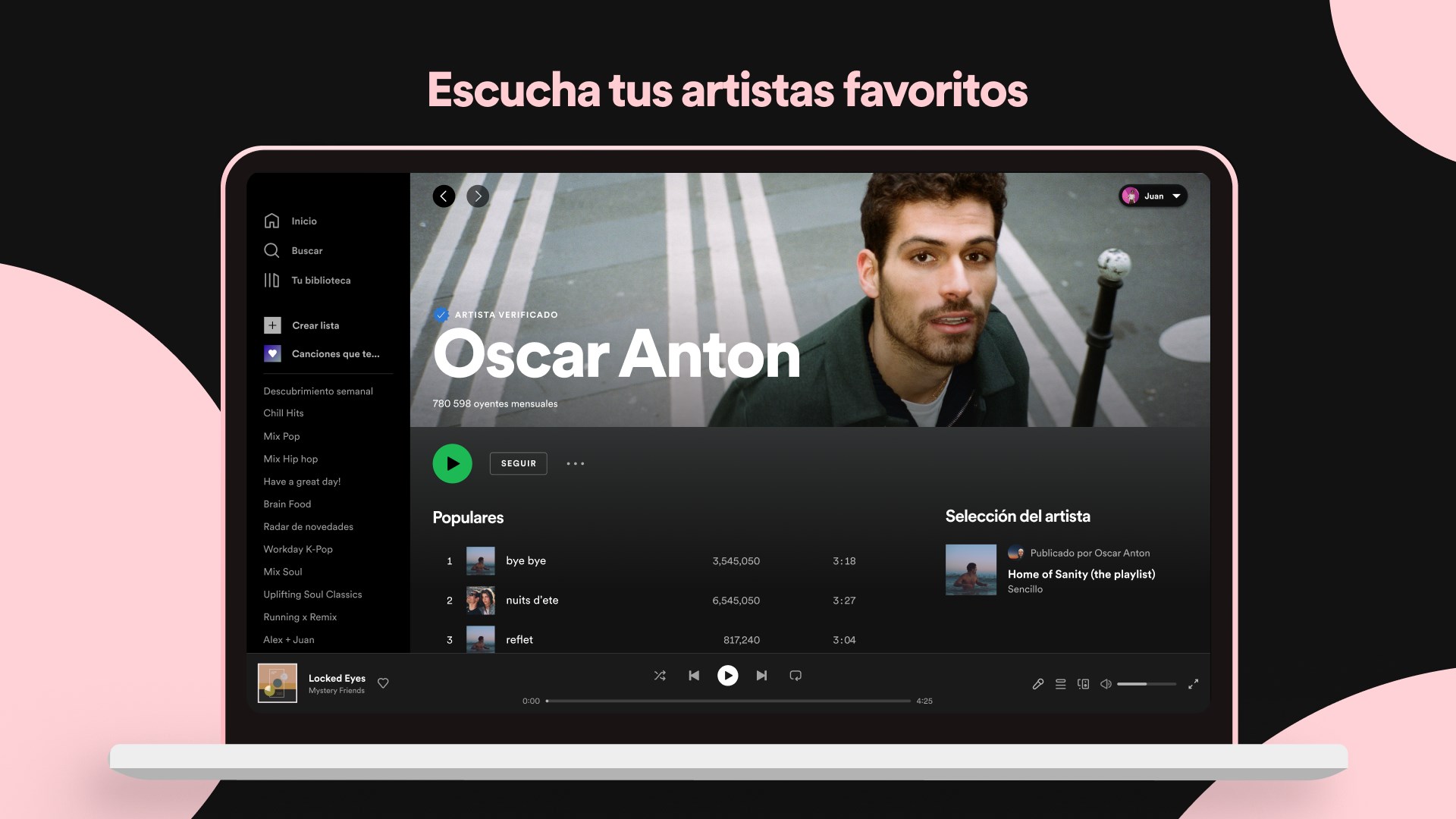 Captura de pantalla de Spotify: música y pódcasts