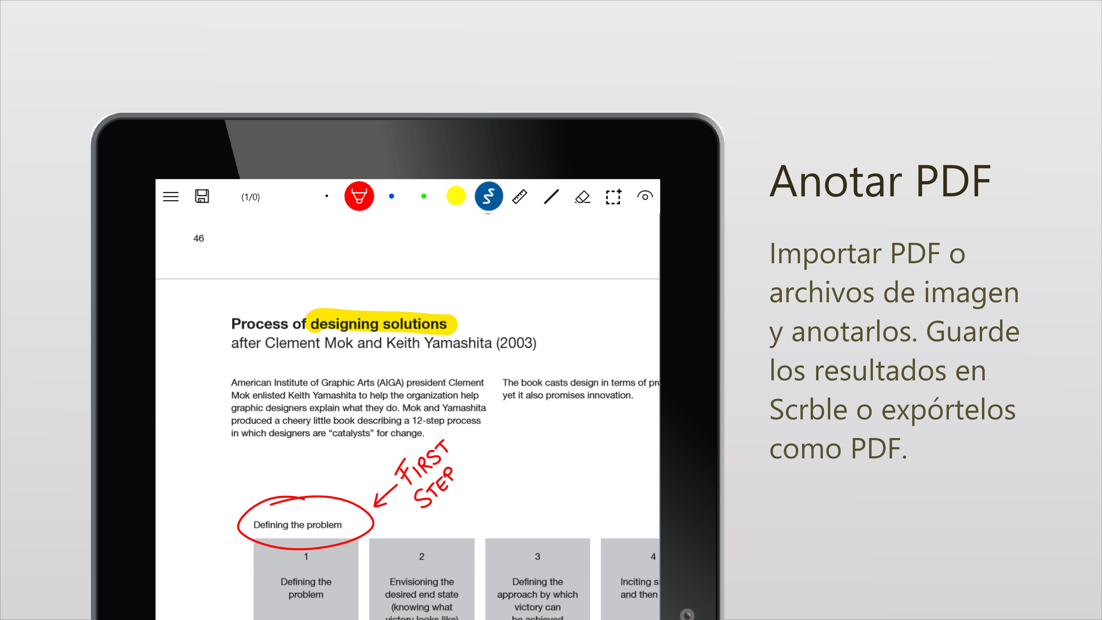Captura de pantalla de Scrble Ink