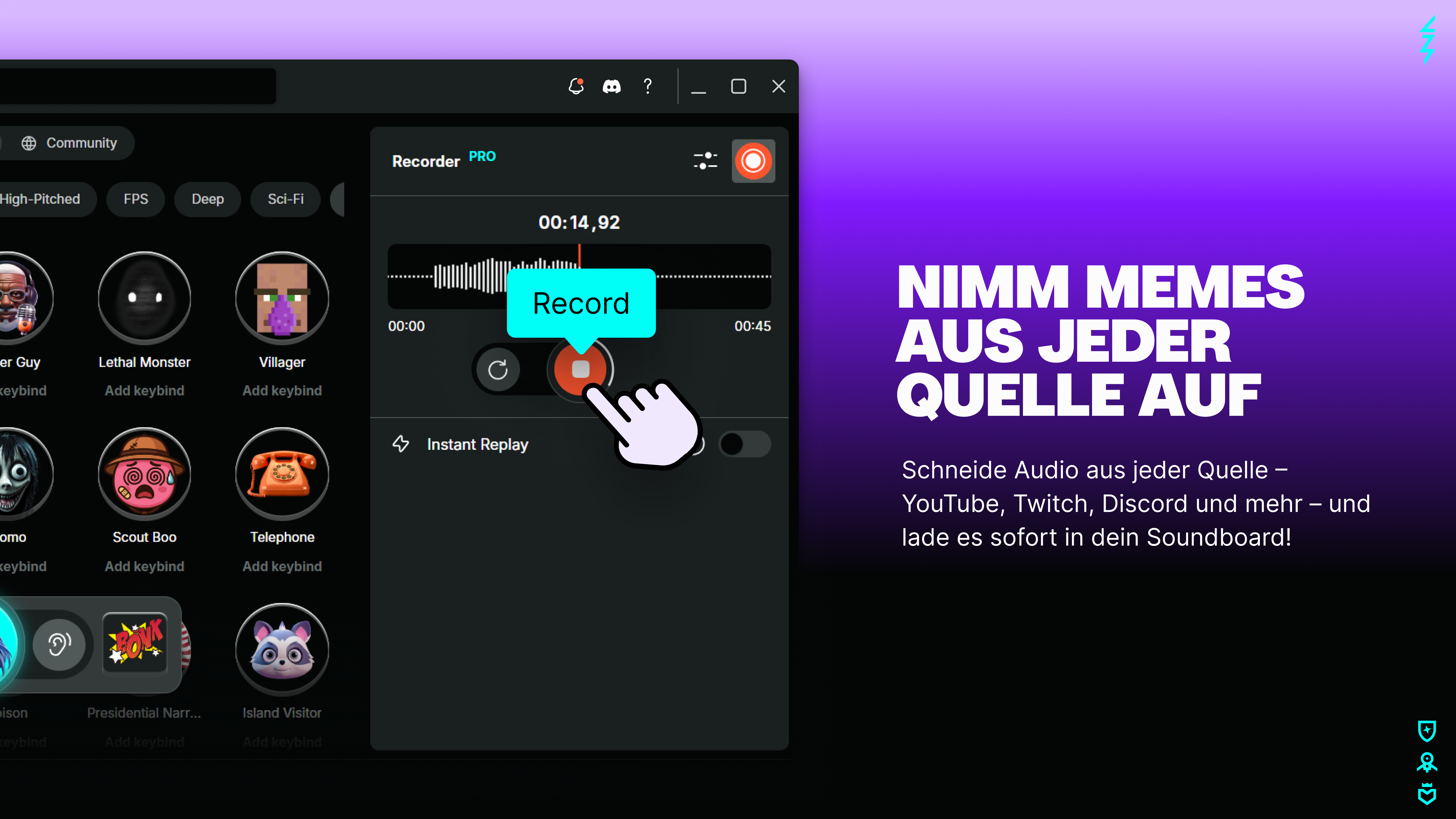 Voicemod – Real Time Voice Changer & Soundboard Screenshot