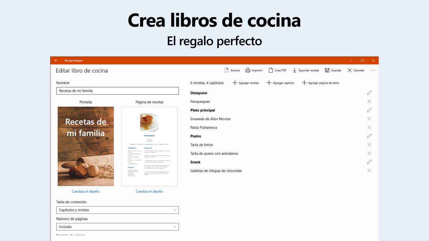 Captura de pantalla de Recipe Keeper Pro