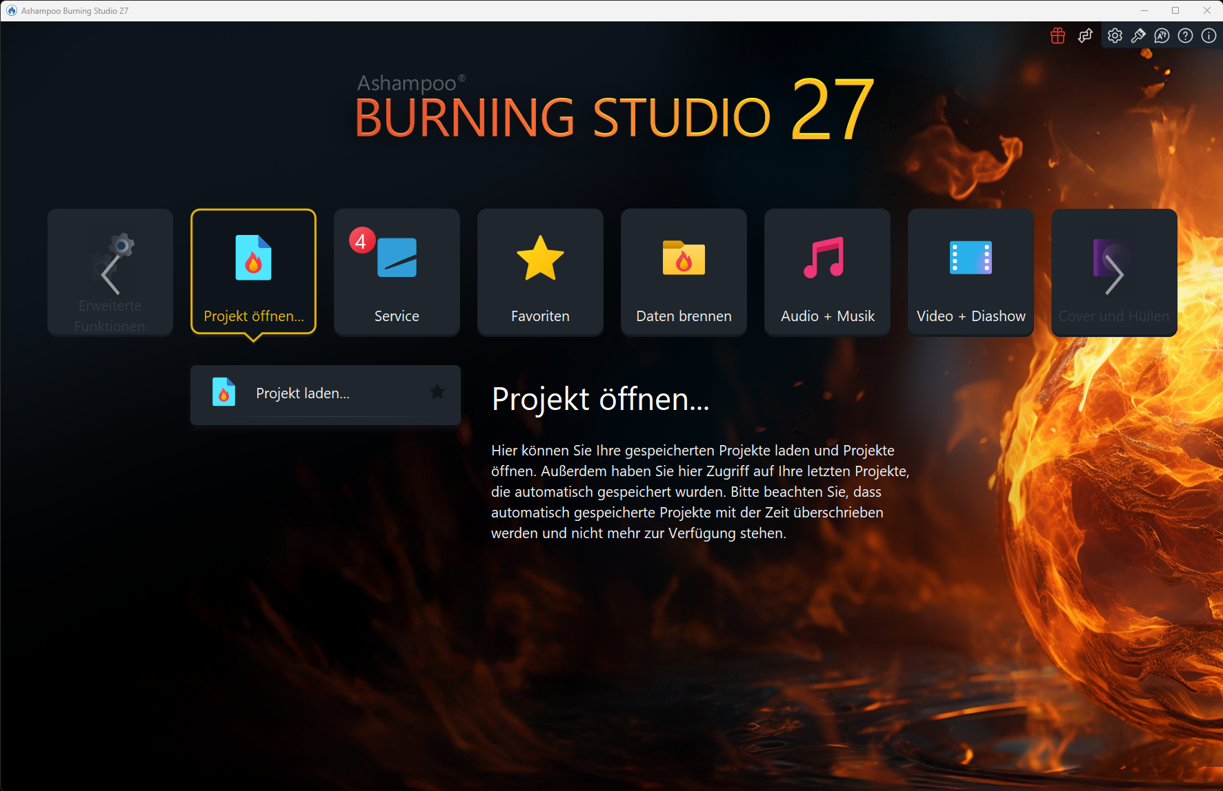 Ashampoo Burning Studio 27 Screenshot