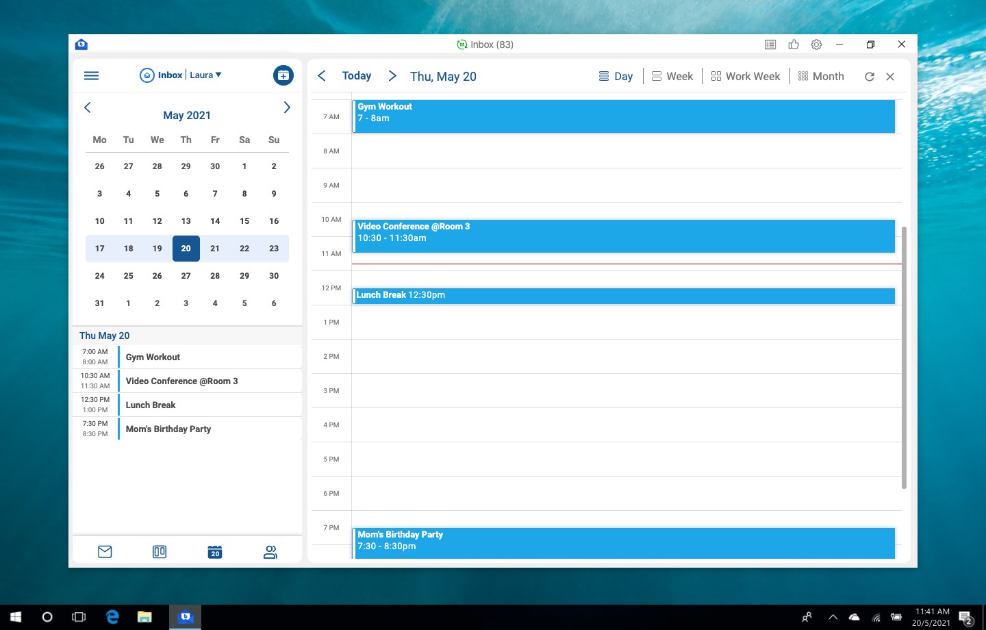 Captura de pantalla de Blue Mail - Email & Calendar
