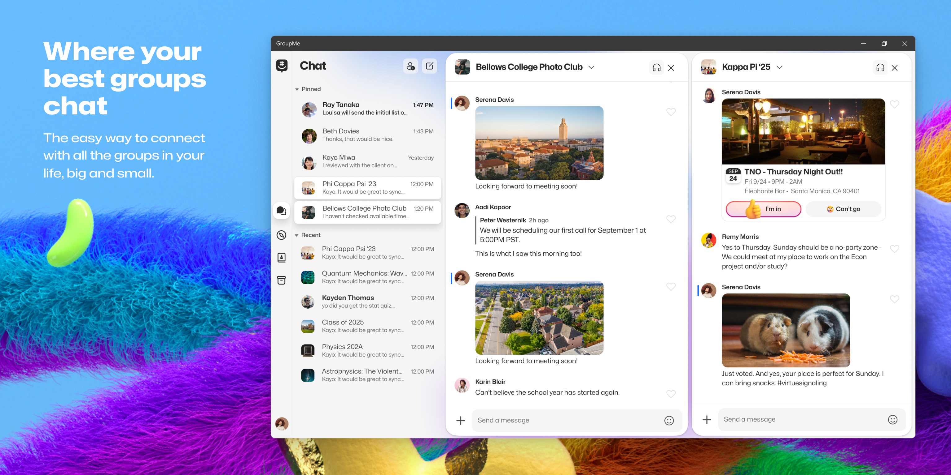 GroupMe screenshot