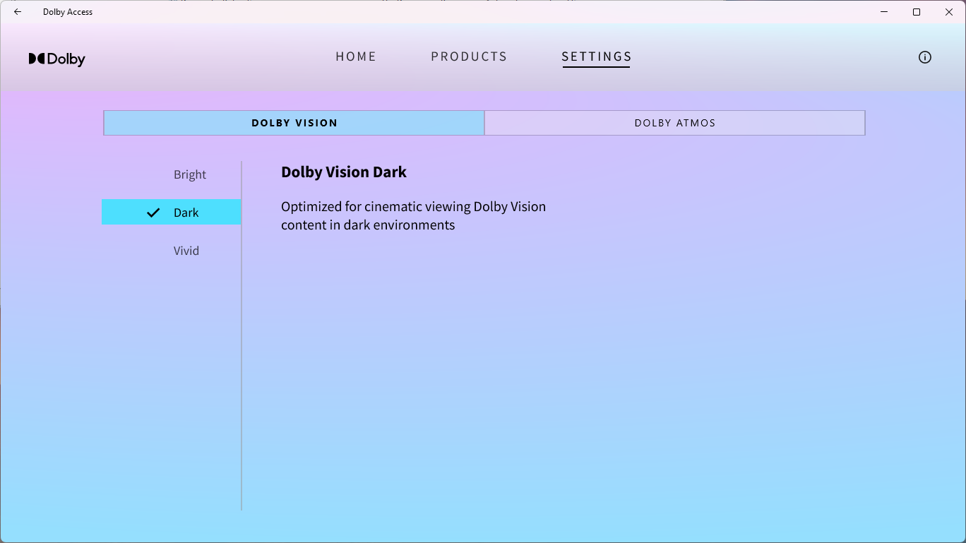 Dolby Access screenshot