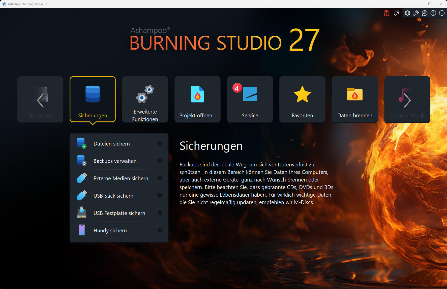 Ashampoo Burning Studio 27 Screenshot