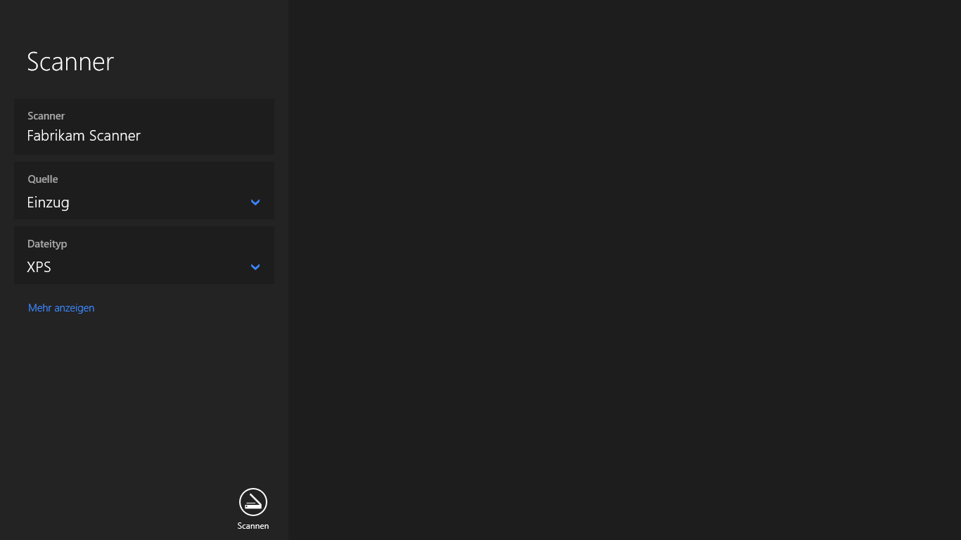 Windows-Scanner Screenshot