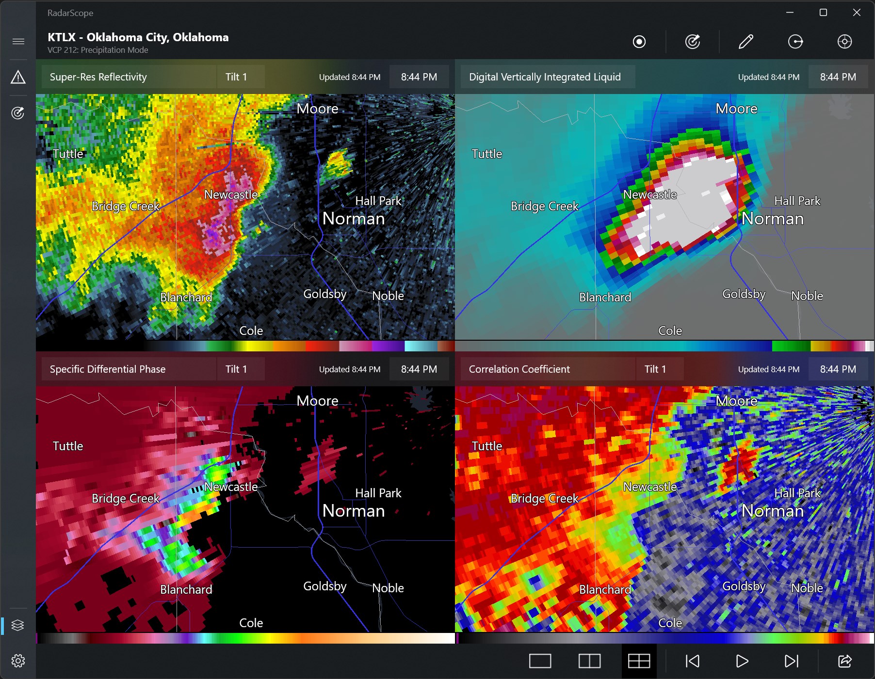 RadarScope screenshot