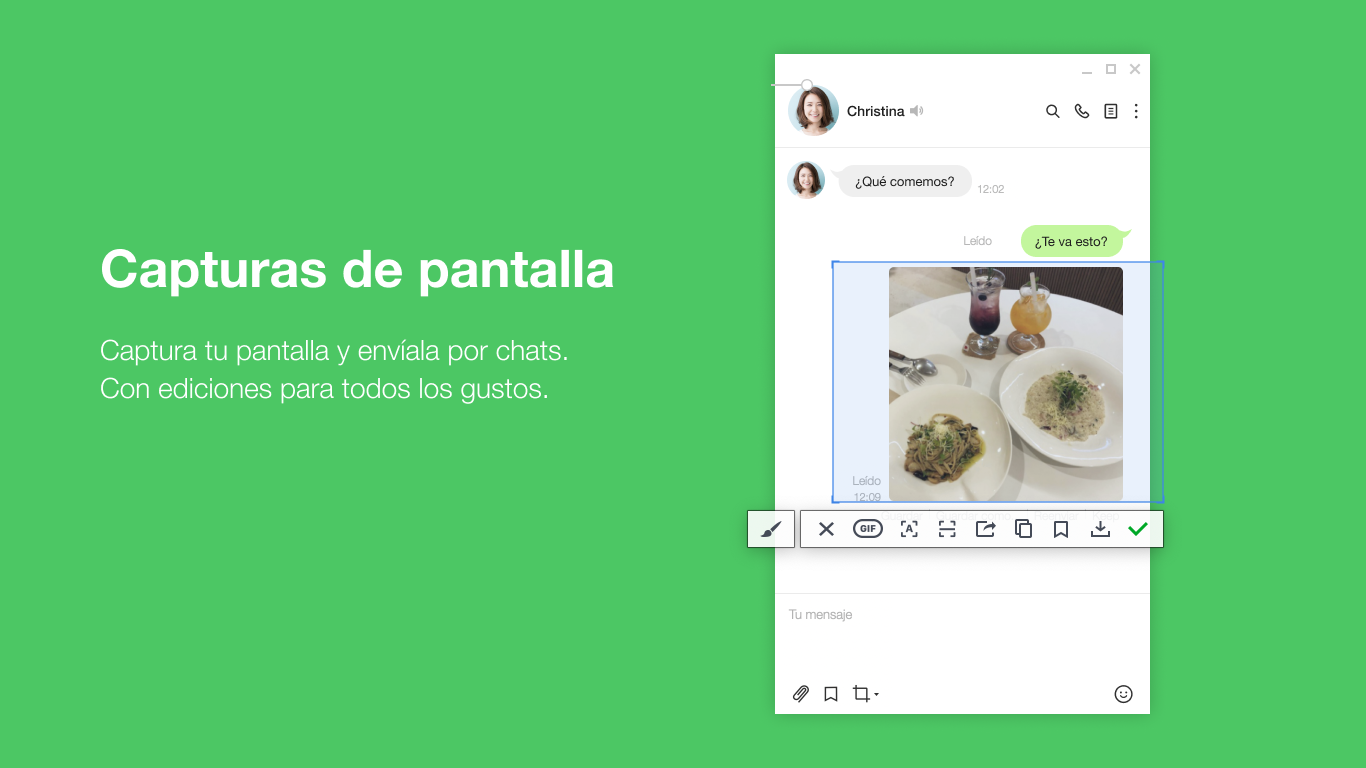 Captura de pantalla de LINE Desktop