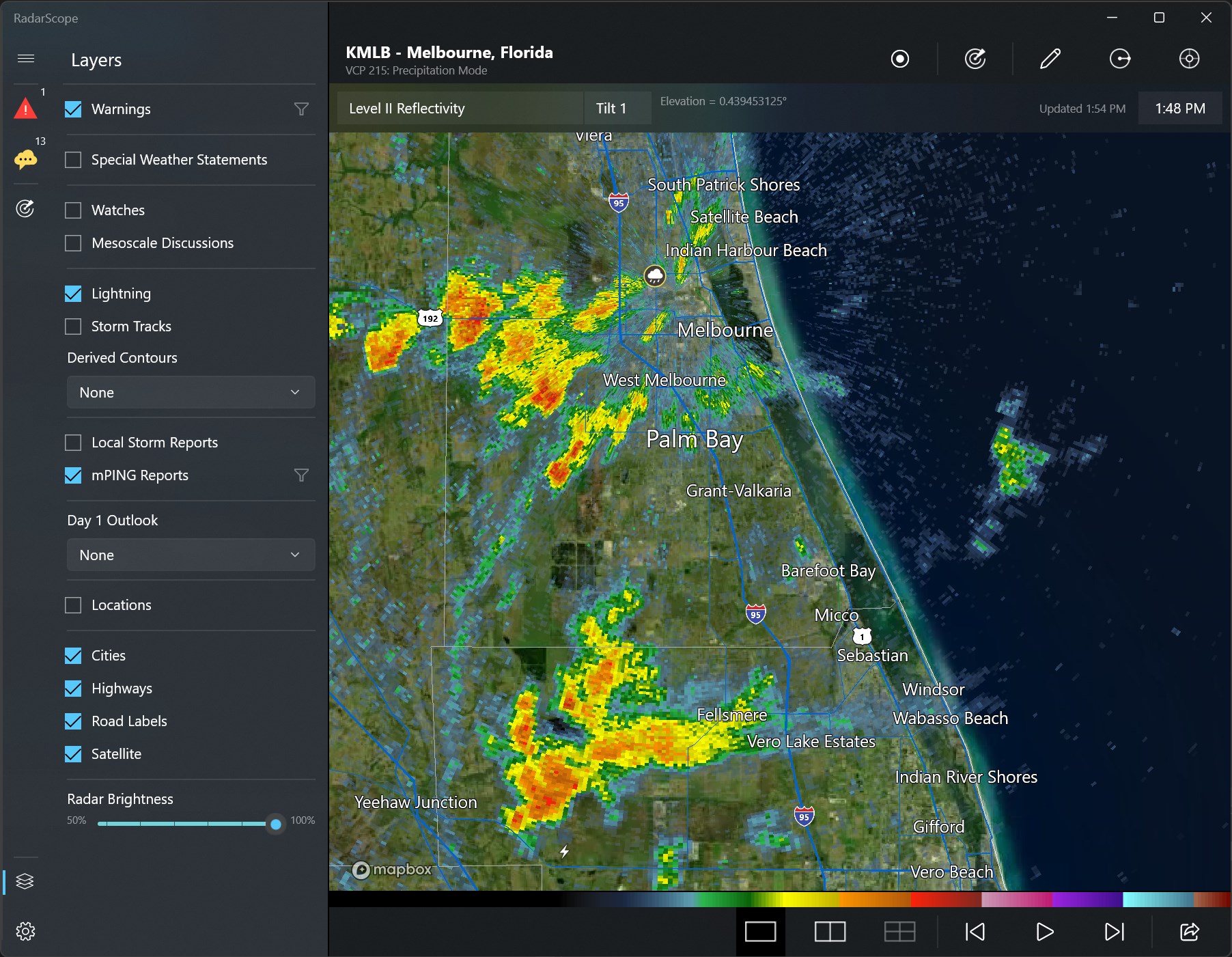 RadarScope screenshot