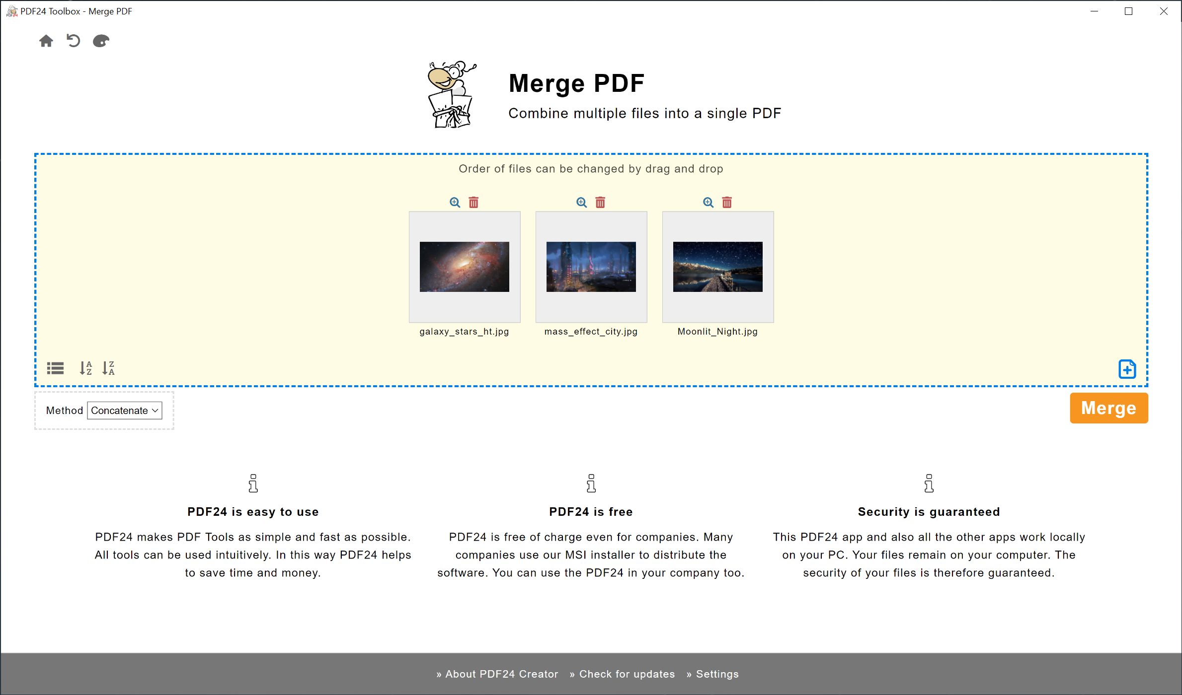 PDF24 Creator Screenshot