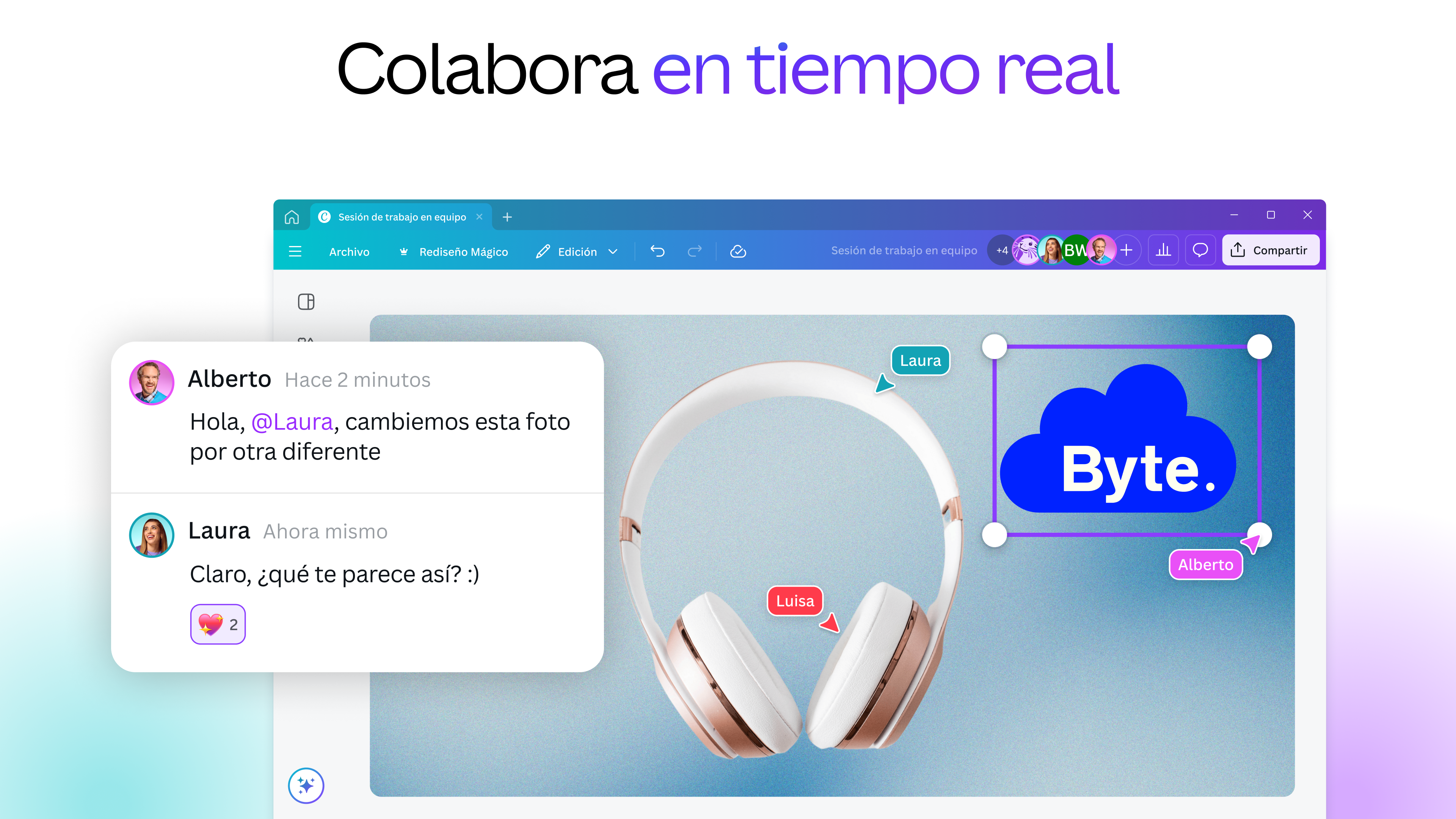 Captura de pantalla de Canva