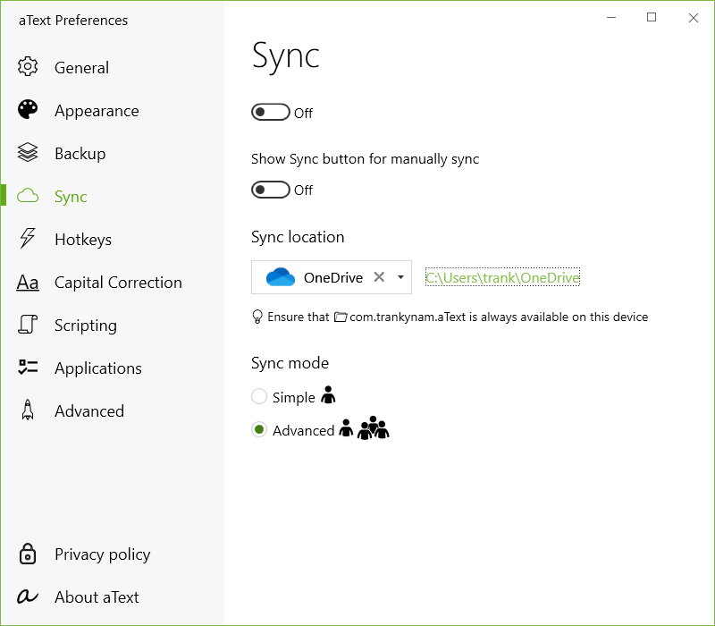 aText Premium Screenshot