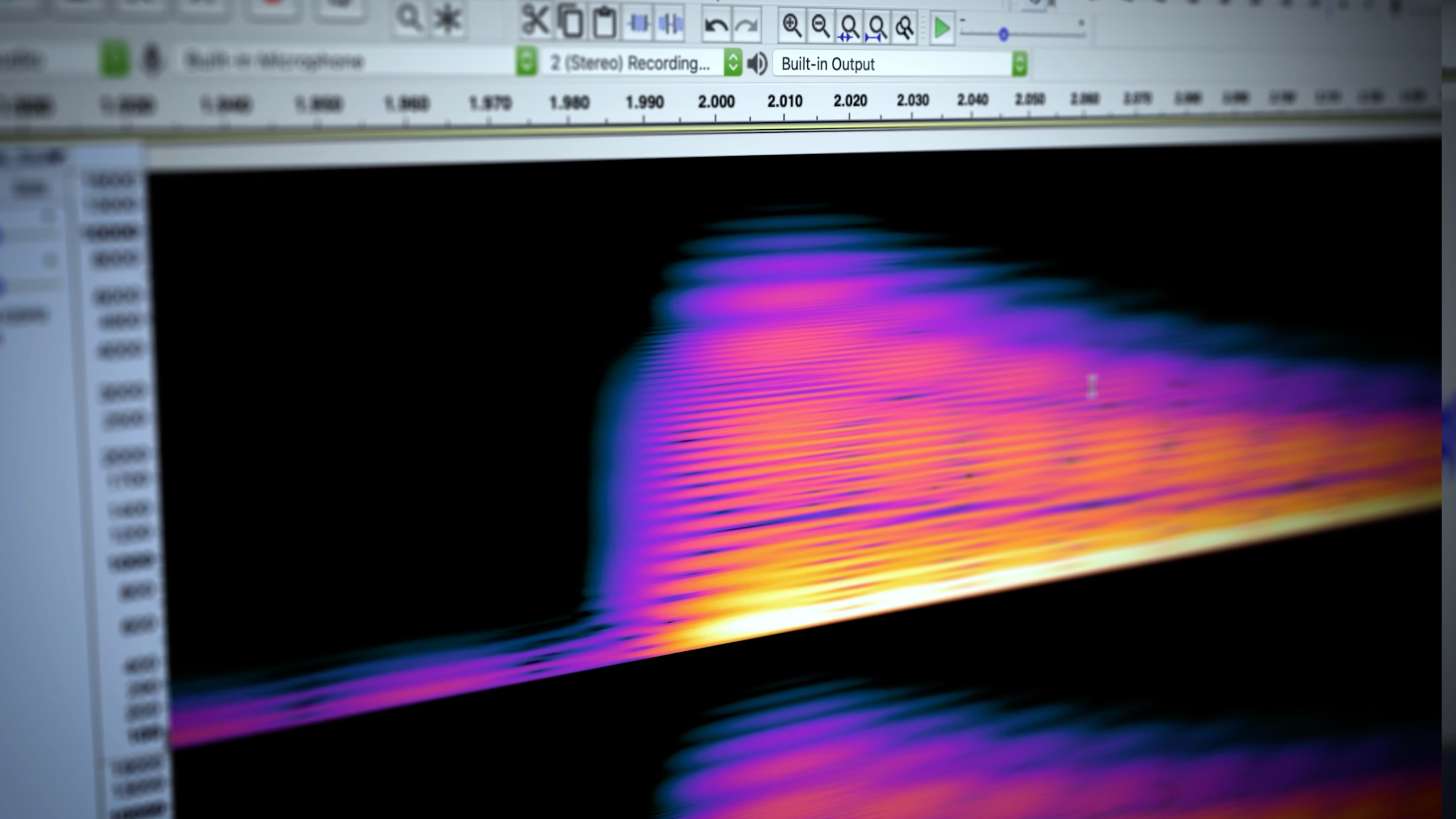 Captura de pantalla de Audacity