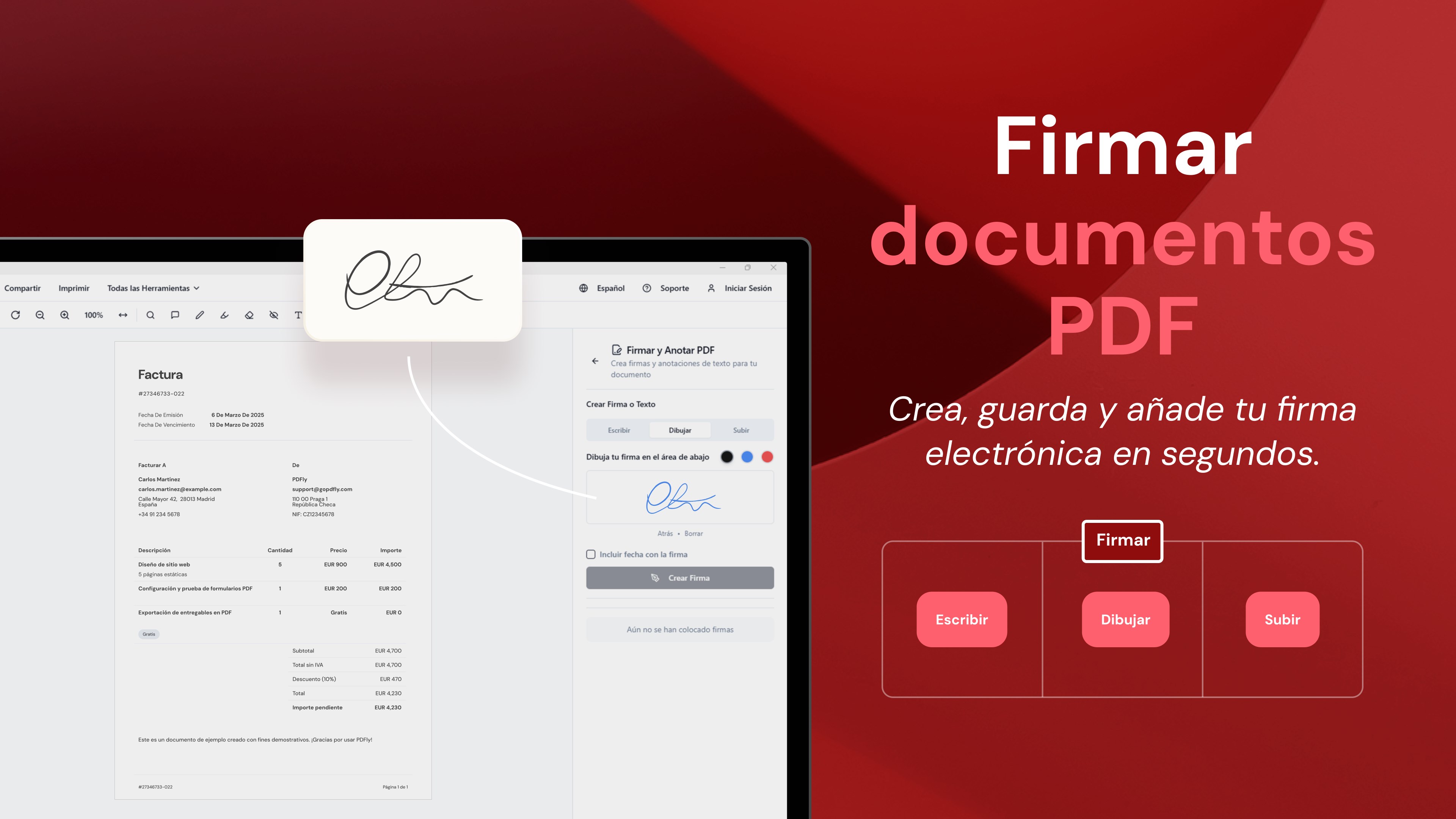 Captura de pantalla de PDFly - Editor PDF y Lector PDF