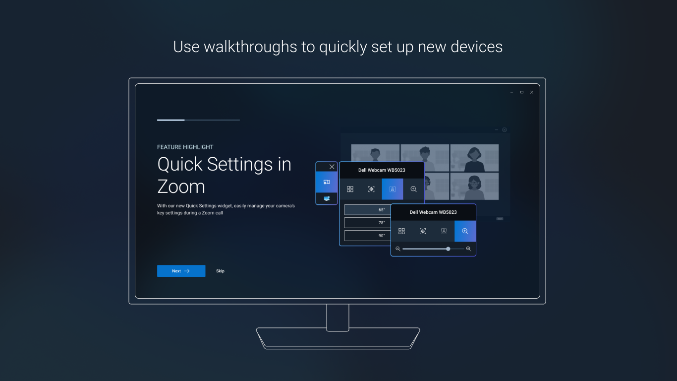 Captura de pantalla de Dell Display and Peripheral Manager